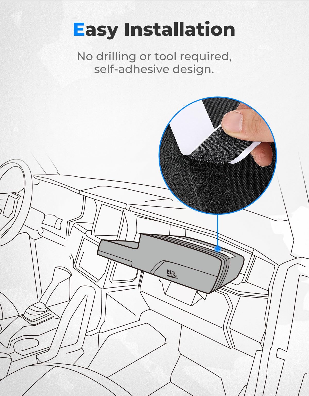 Photo of Dashboard Storage Bag for Polaris General 1000/4 1000 by Kemimoto - Premium for UTVs / Side by Sides