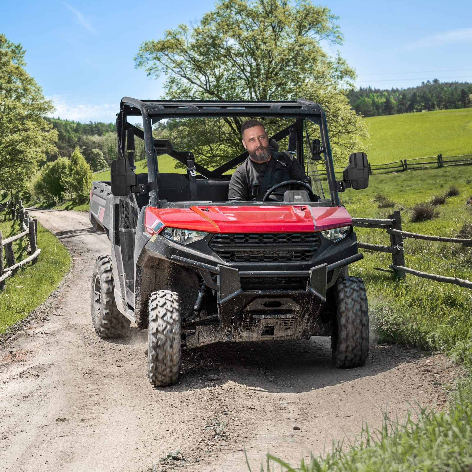 Photo of UTV Side Mirror for Ranger/General/Defender/UFORCE by Kemimoto - Premium for UTVs / Side by Sides