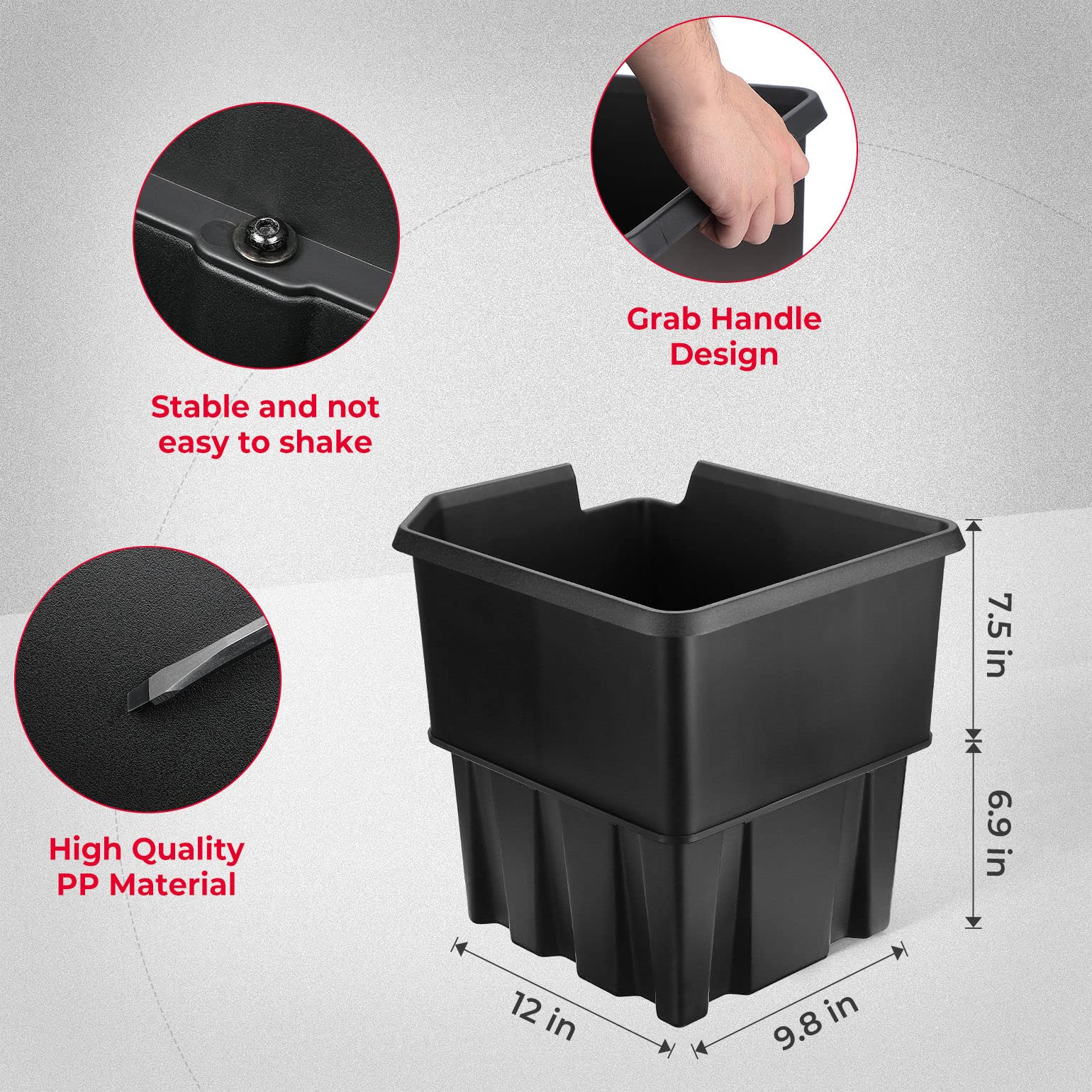 Photo of Under Seat Storage Box for Polaris Ranger XP 1000 / Crew (2018-2024) by Kemimoto - Premium for UTVs / Side by Sides