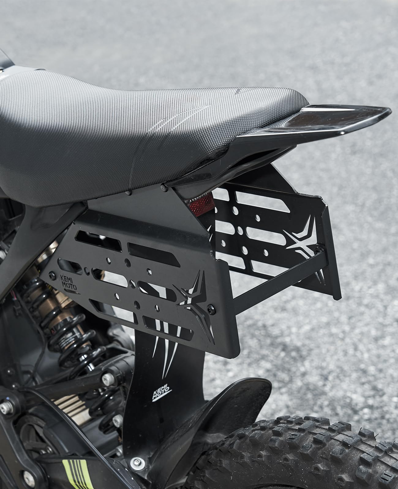 Photo of Motorcycle Side Racks Saddlebag Support Racks for Sur-Ron Light Bee by Kemimoto - Premium for UTVs / Side by Sides