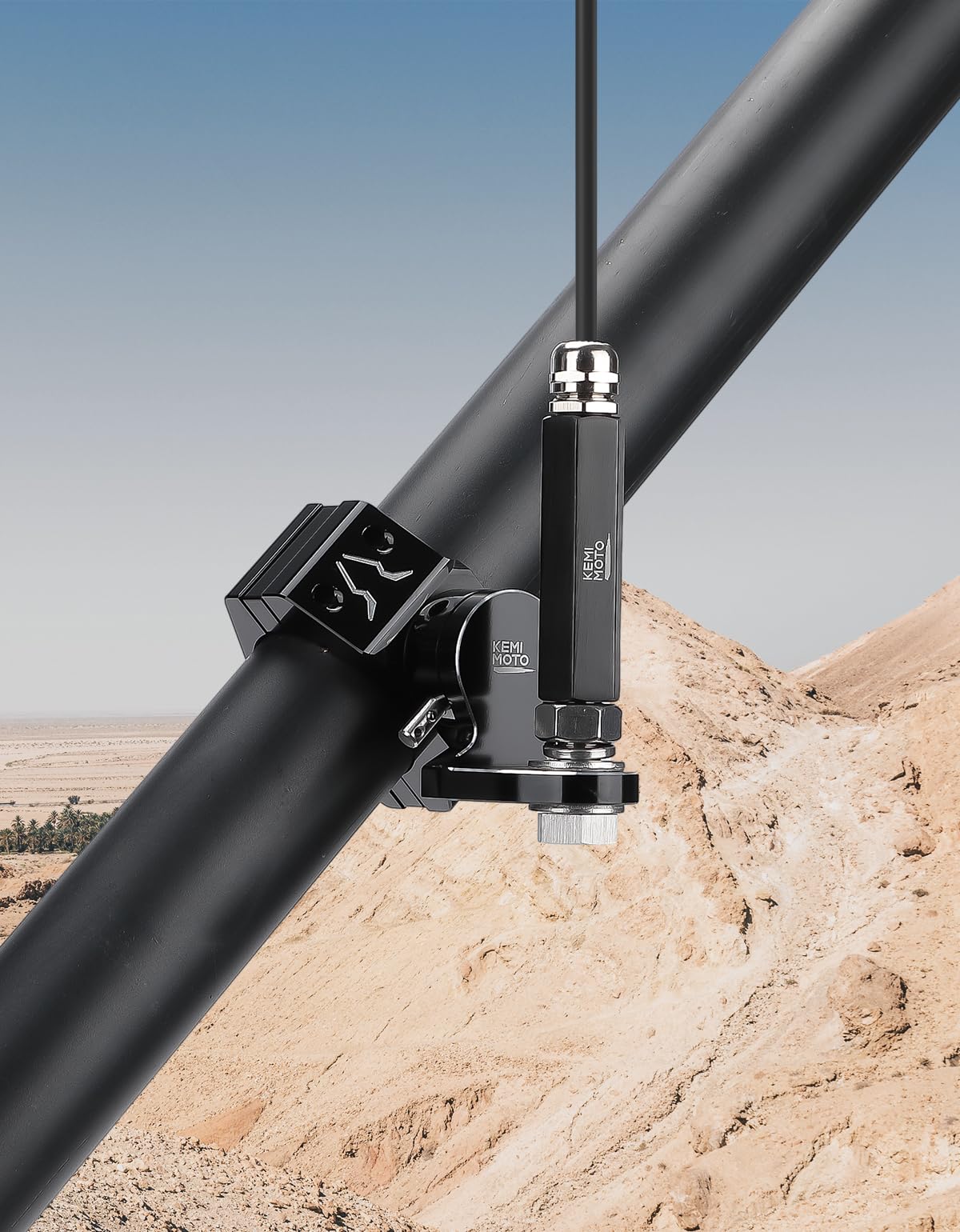 Photo of Kemimoto Flag Mount for 1/4'' or 5/16" Mounting Base (1pc, Black) by Kemimoto - Premium for UTVs / Side by Sides