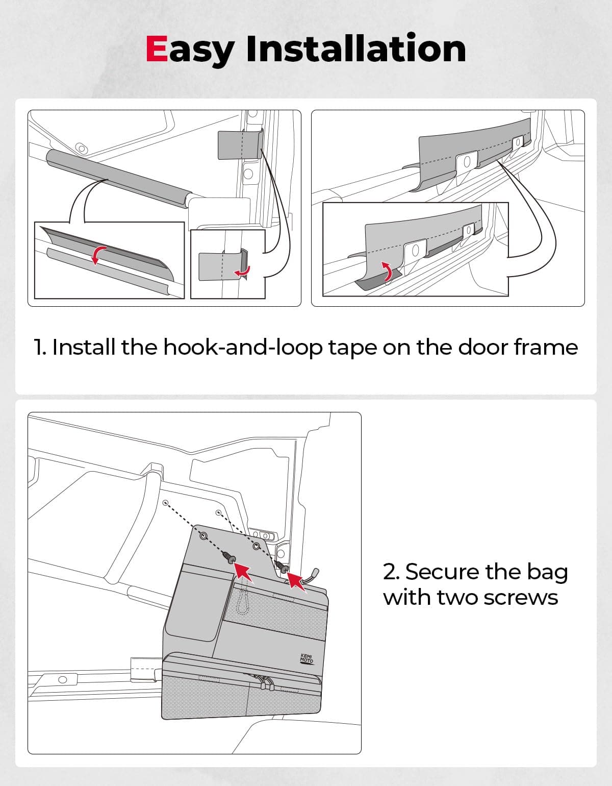 Photo of Kemimoto Door Bags for Can-Am Maverick Trail 1000 | 800 | 700 by Kemimoto - Premium for UTVs / Side by Sides