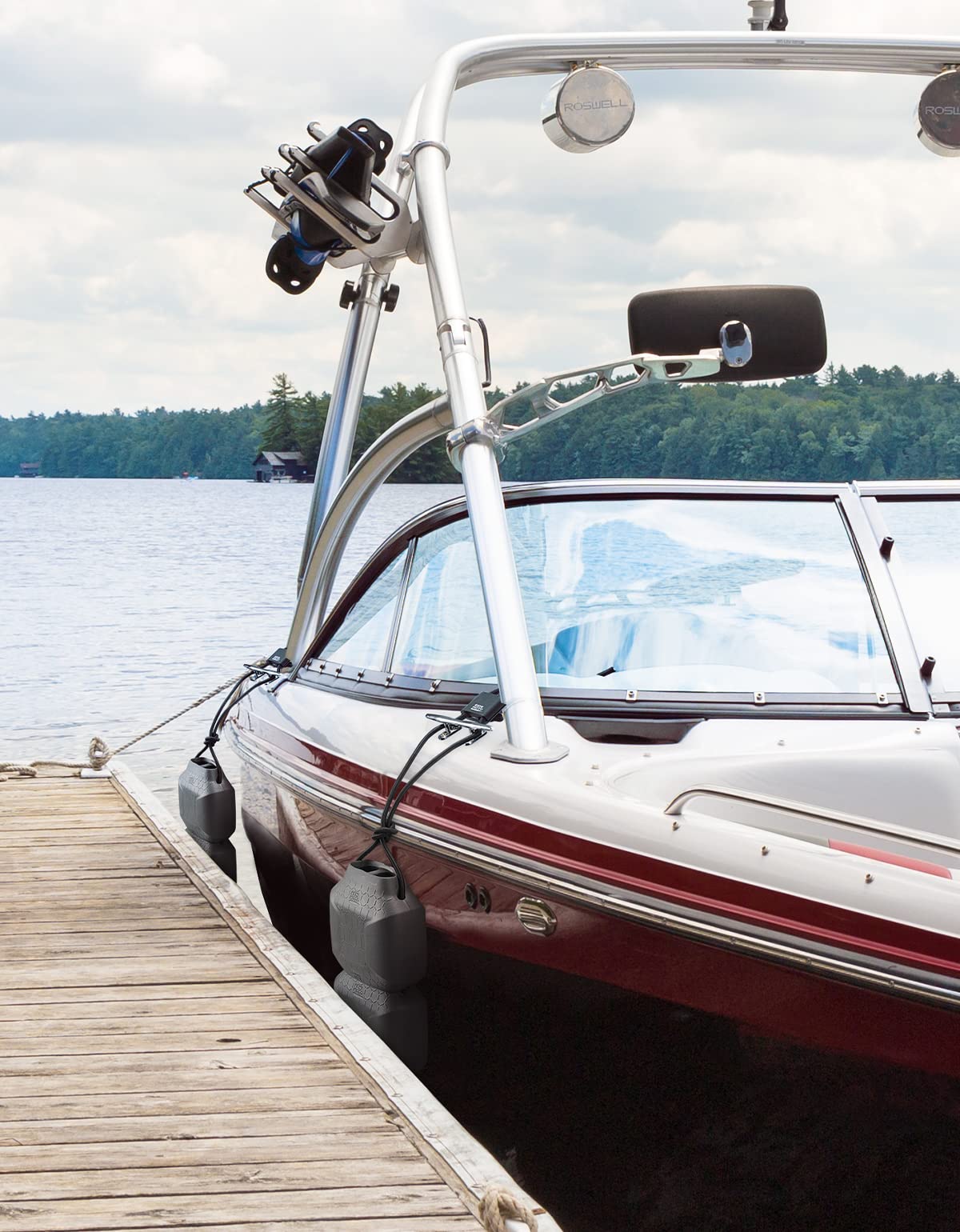 Photo of Rope Clips Compatible 3/8-7/8inch Rope For Boat Bumper by Kemimoto - Premium for UTVs / Side by Sides