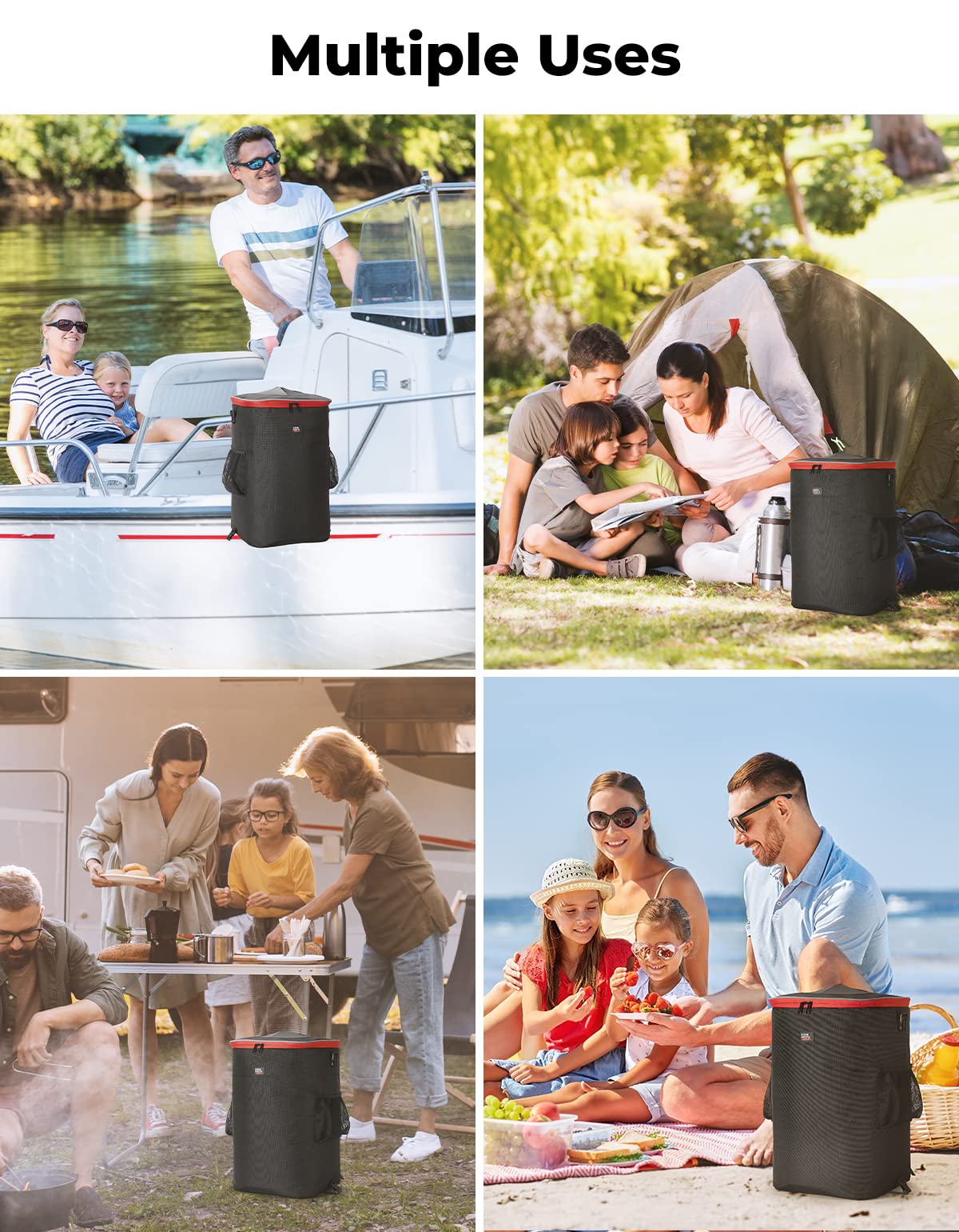 Photo of Portable Trash Can For Boating, Camping, RVing by Kemimoto - Premium for UTVs / Side by Sides