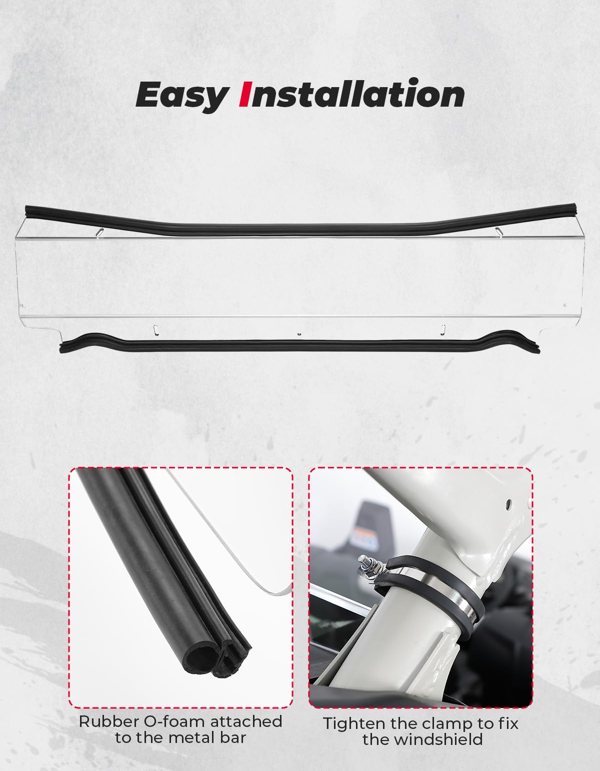 Photo of Upgraded Sealing Rear Windshield for Can-Am Maverick X3/ X3 MAX by Kemimoto - Premium for UTVs / Side by Sides