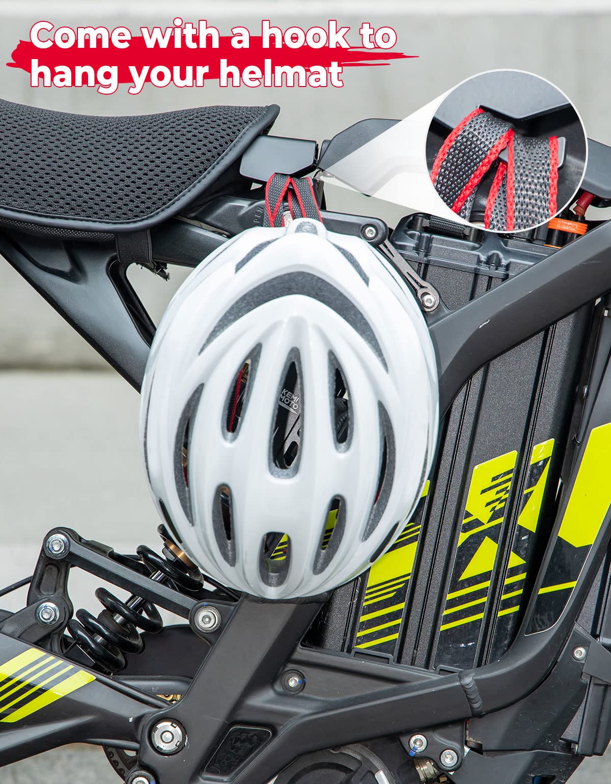 Photo of Seat Extenders Subframe Riser Kit for Sur-Ron Light Bee by Kemimoto - Premium for UTVs / Side by Sides
