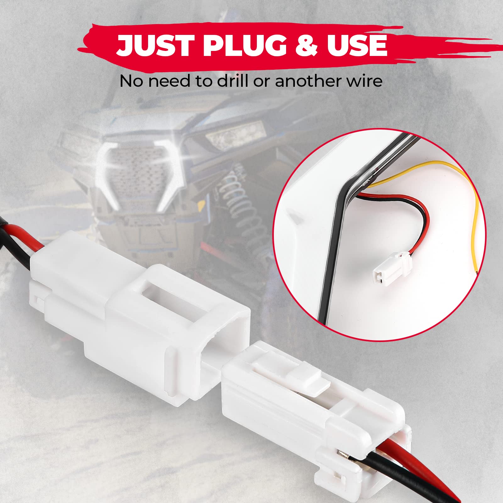 Photo of Turn Signal Fang Lights for Polaris RZR XP 1000/ XP 4 1000 by Kemimoto - Premium for UTVs / Side by Sides