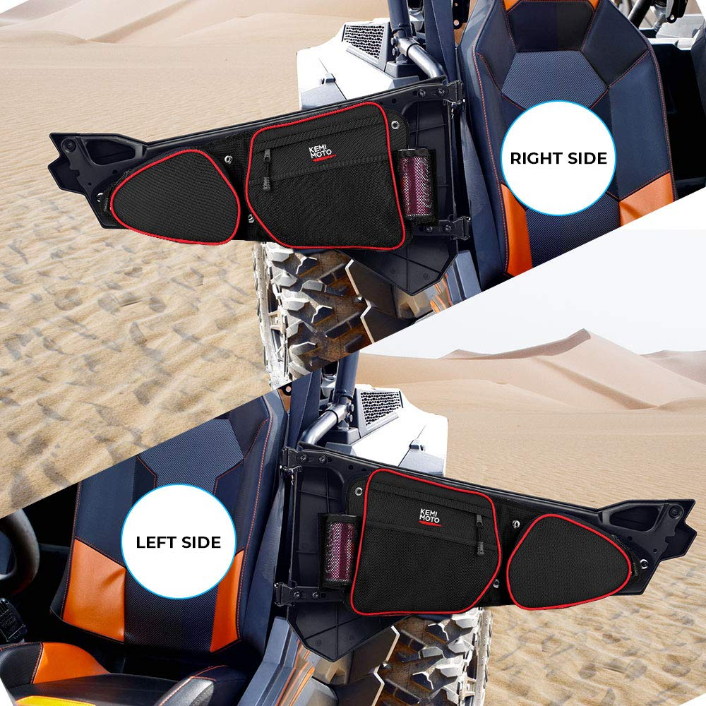 Photo of Kemimoto Front Side Door Bags with Knee Pad for Polaris RZR XP 1000 by Kemimoto - Premium for UTVs / Side by Sides