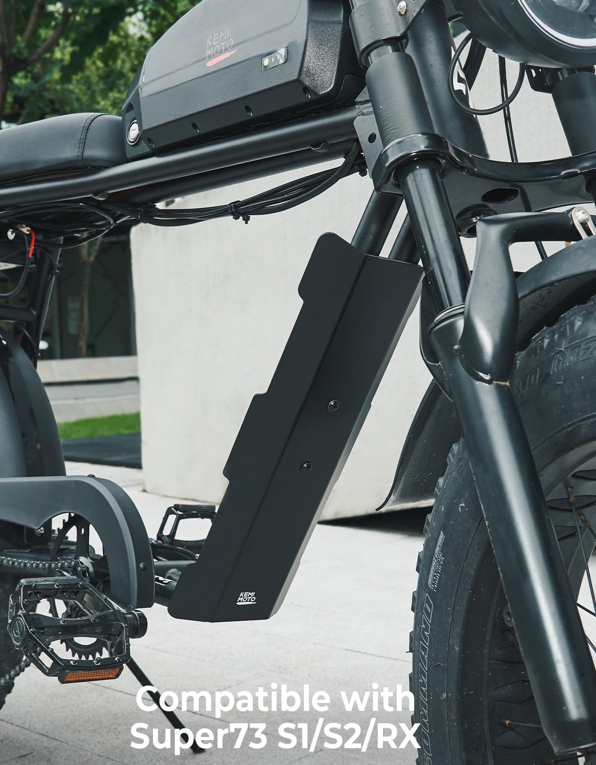 Photo of Middle Fender for Electric Bike Black by Kemimoto - Premium for UTVs / Side by Sides