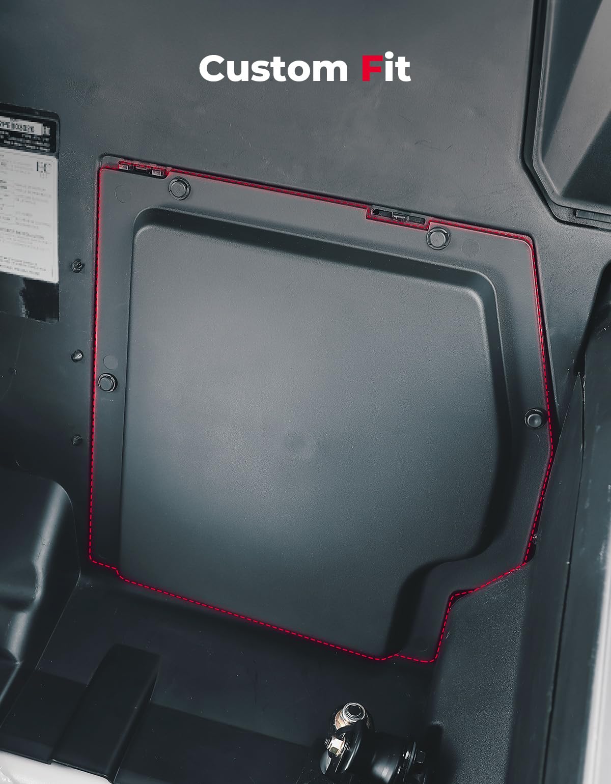 Photo of Kemimoto Battery Cover Plate for Can-Am Maverick X3 / X3 MAX by Kemimoto - Premium for UTVs / Side by Sides