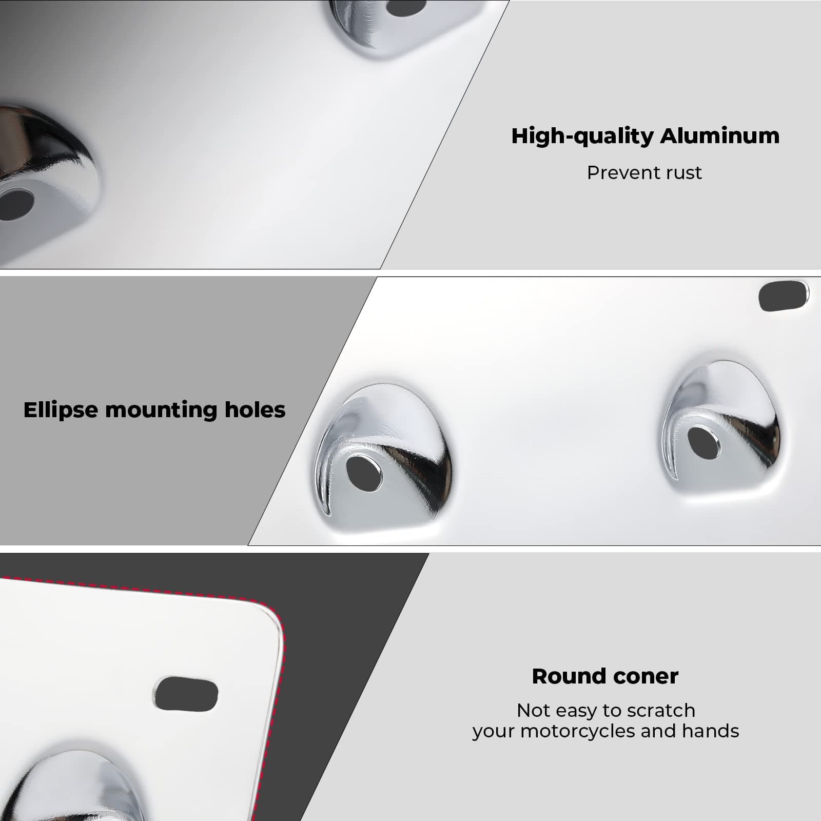 Photo of License Plate Brackets Fit For Harley by Kemimoto - Premium for UTVs / Side by Sides