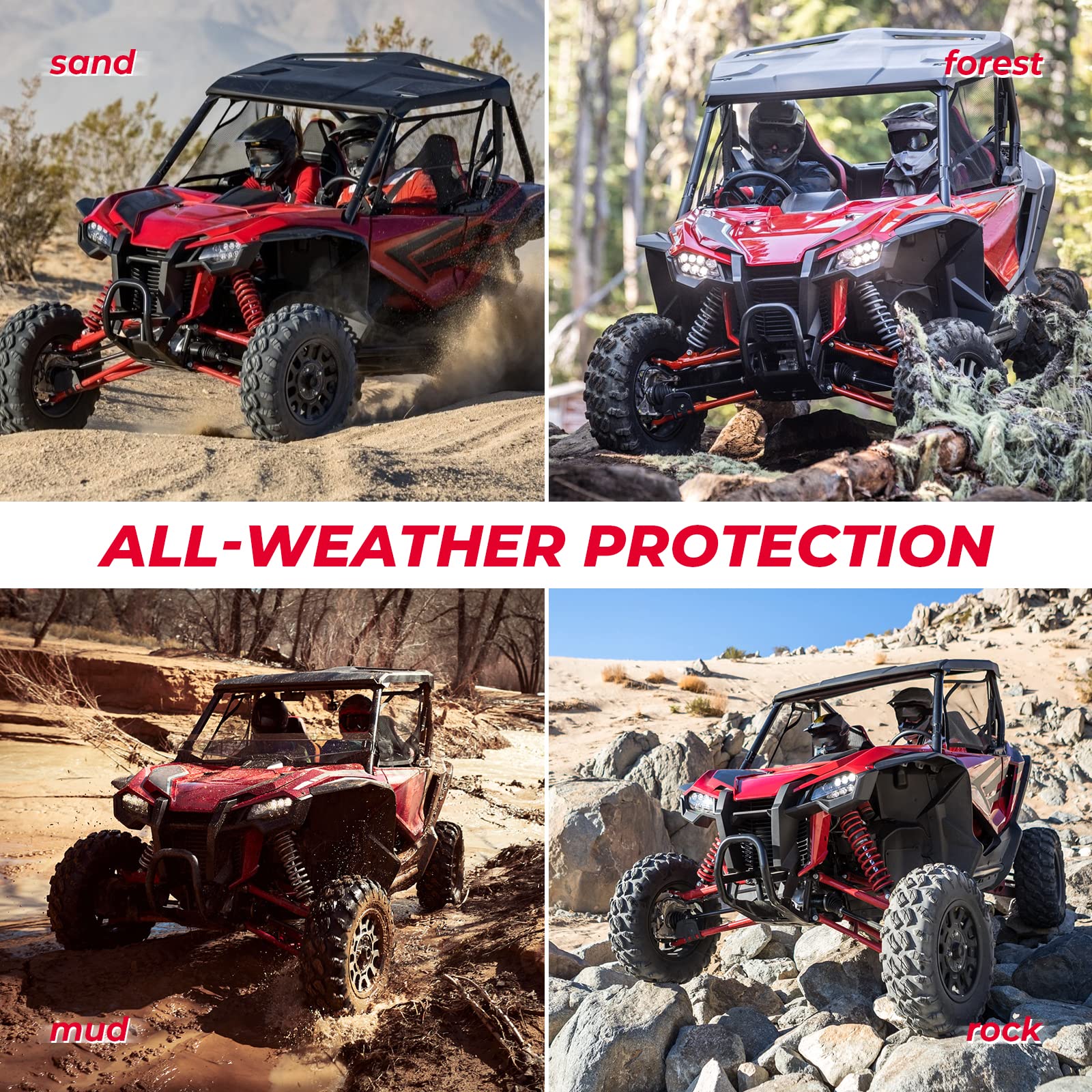 Photo of Fender Flares Mud Guards Mud Flaps For Talon 1000r 1000x 1000x-4 by Kemimoto - Premium for UTVs / Side by Sides
