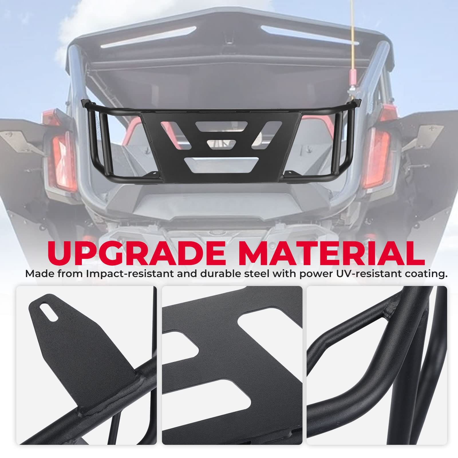 Photo of Tailgate Extender & Center Storage Bag for Talon 1000r 1000x 1000x-4 by Kemimoto - Premium for UTVs / Side by Sides