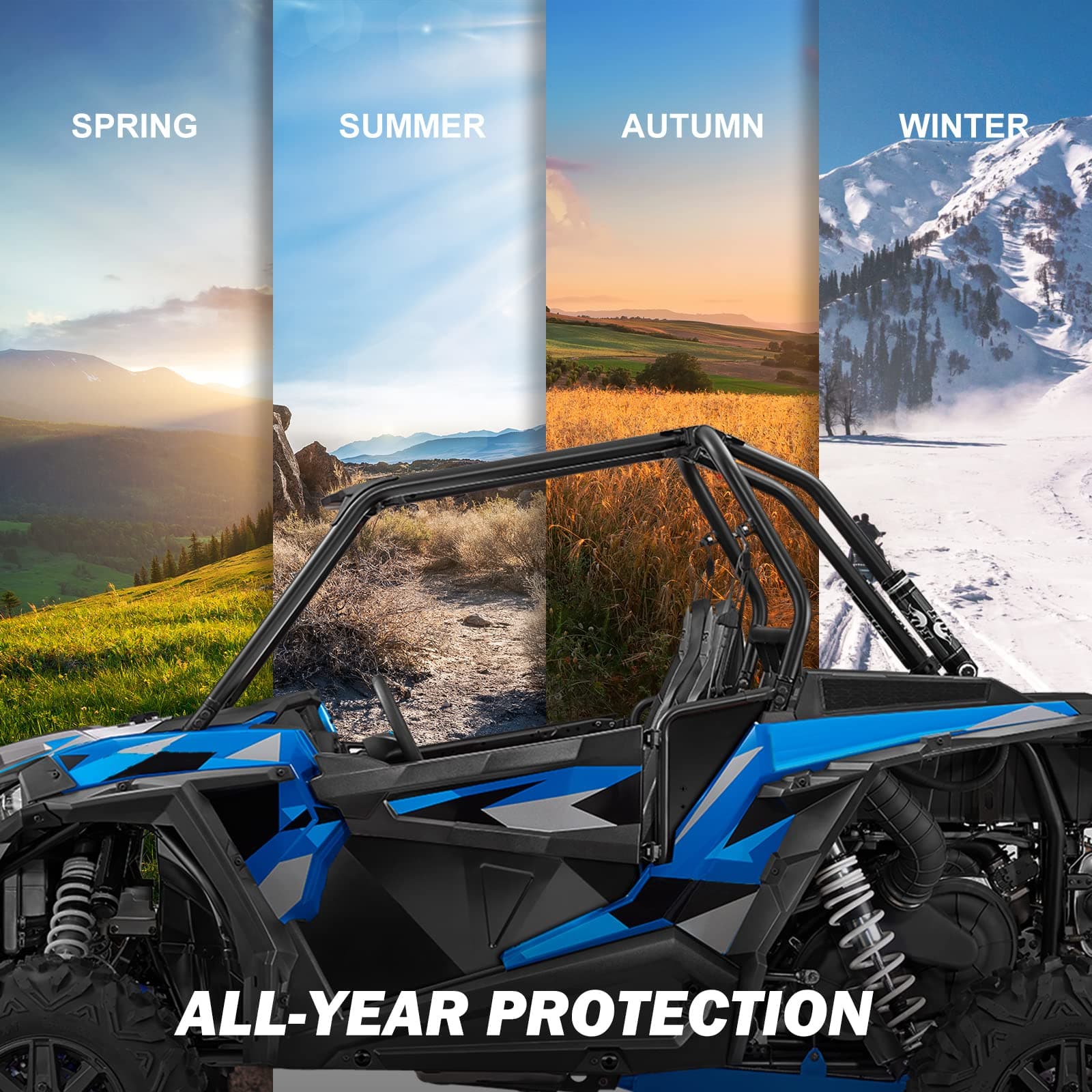 Photo of Lower Door Panel Inserts for Polaris RZR S 900/S 1000/XP 1000/XP Turbo by Kemimoto - Premium for UTVs / Side by Sides