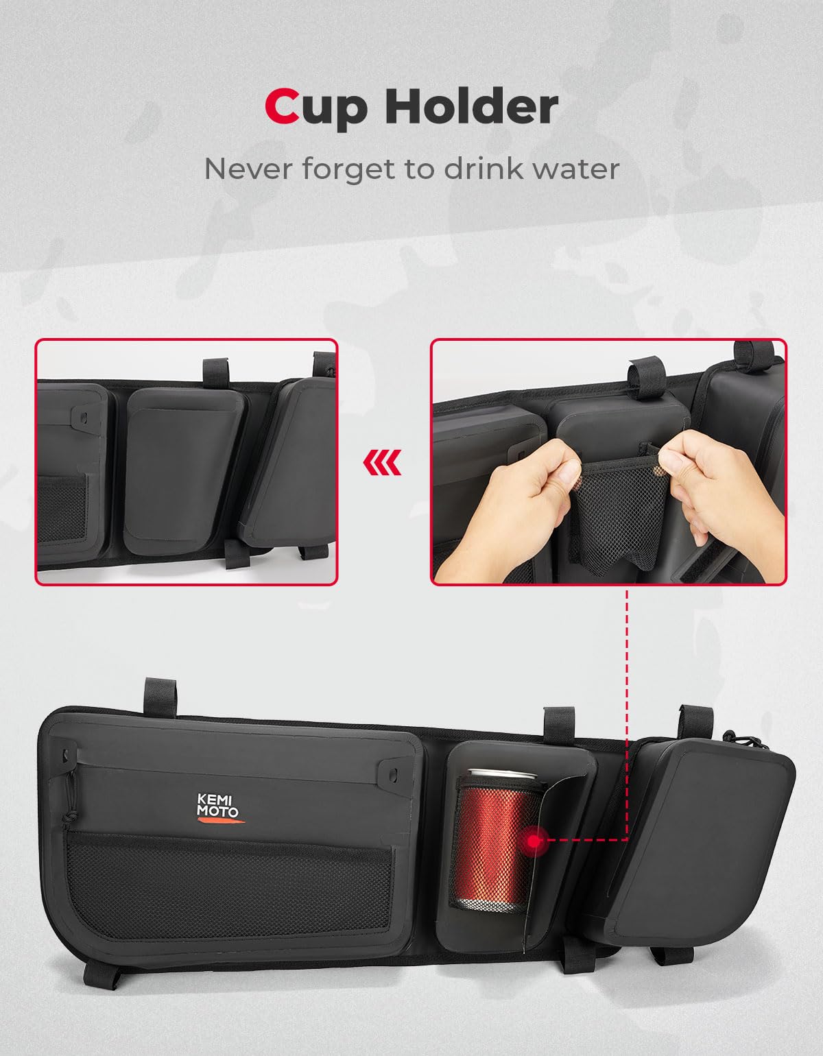 Photo of Update Water-repellent Door Bags for Can-Am Maverick X3/MAX by Kemimoto - Premium for UTVs / Side by Sides