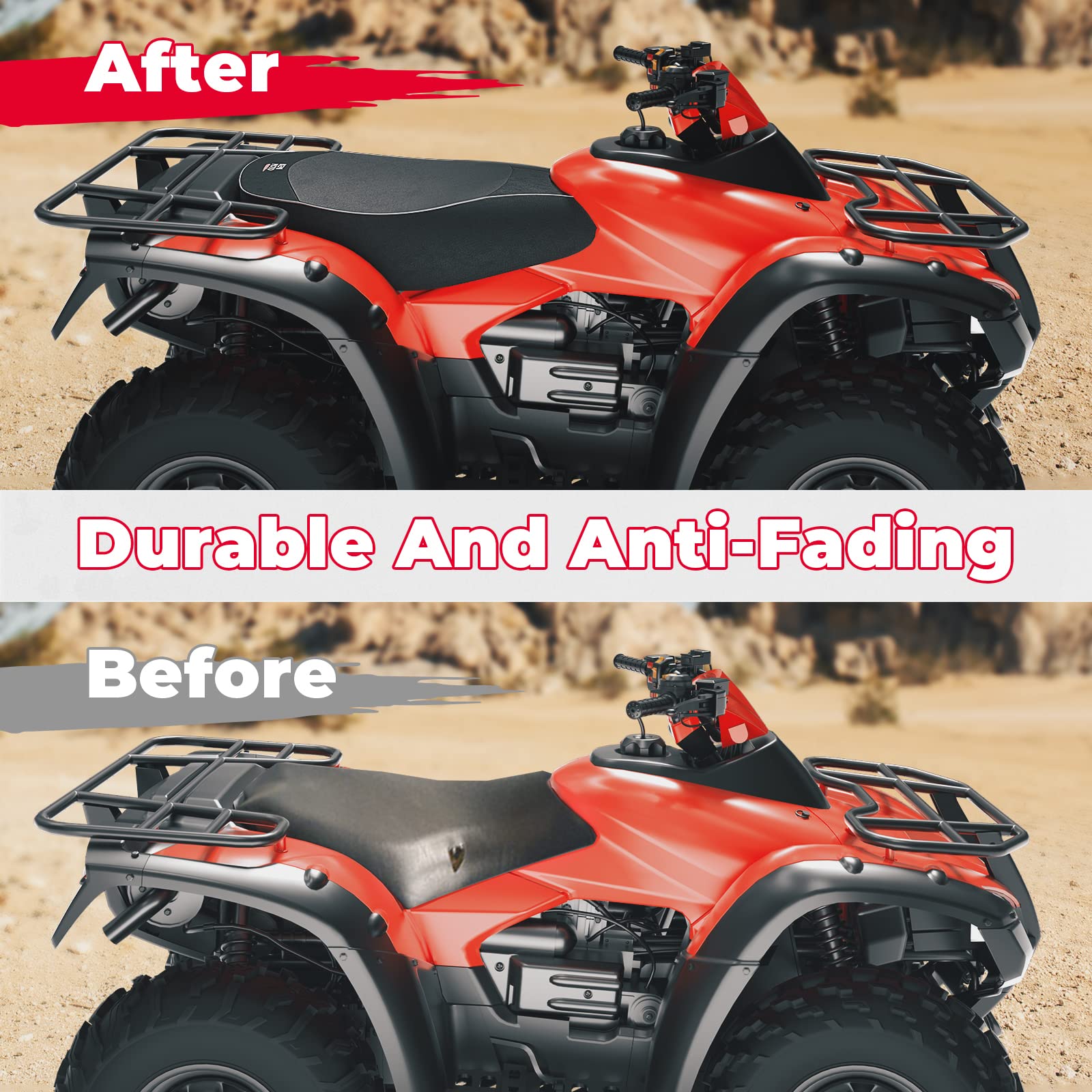 Photo of Upgraded ATV Waterproof Seat Cover 1680D Oxford Cloth by Kemimoto - Premium for UTVs / Side by Sides