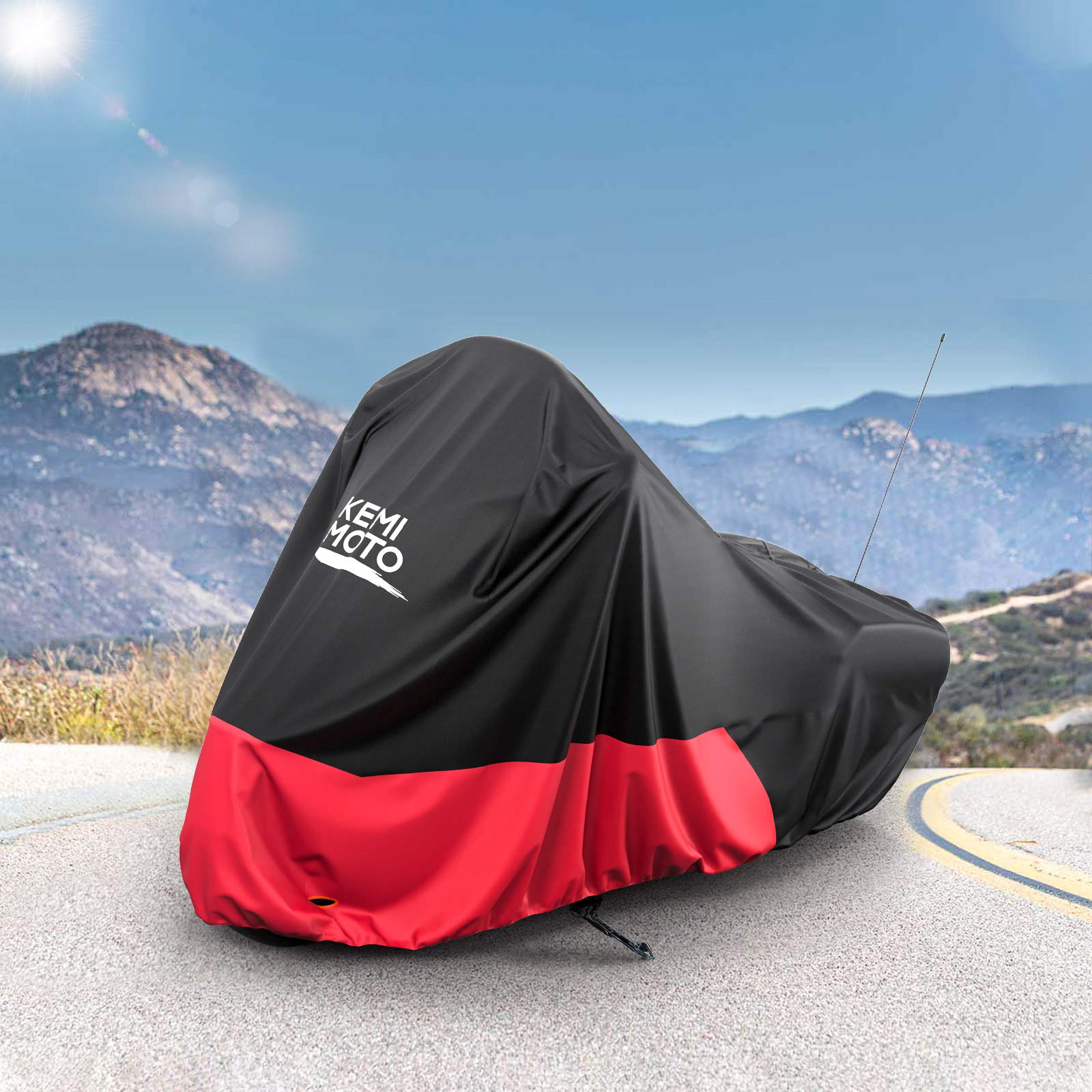 Photo of Motorcycle Cover for Touring Models Road King Street Glide Road Glide by Kemimoto - Premium for UTVs / Side by Sides