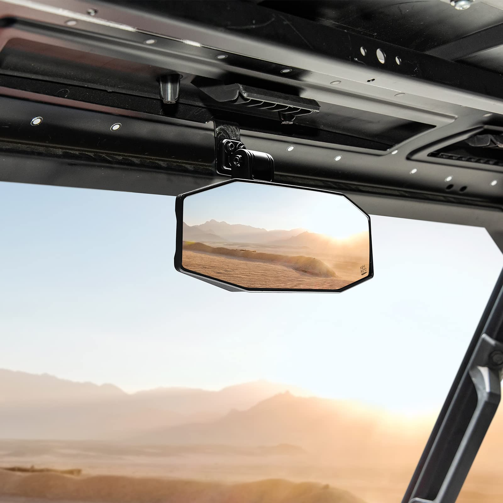 Photo of Rear View Mirror Tool free Adjustable for Ranger 1000 XP 900 500 570 / Crew by Kemimoto - Premium for UTVs / Side by Sides