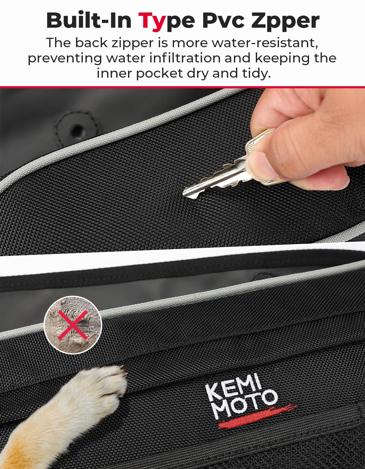 Photo of Kemimoto Front Door Bags With Knee Pads for Polaris RZR PRO XP/4, PRO R/4, Turbo R/4 by Kemimoto - Premium for UTVs / Side by Sides