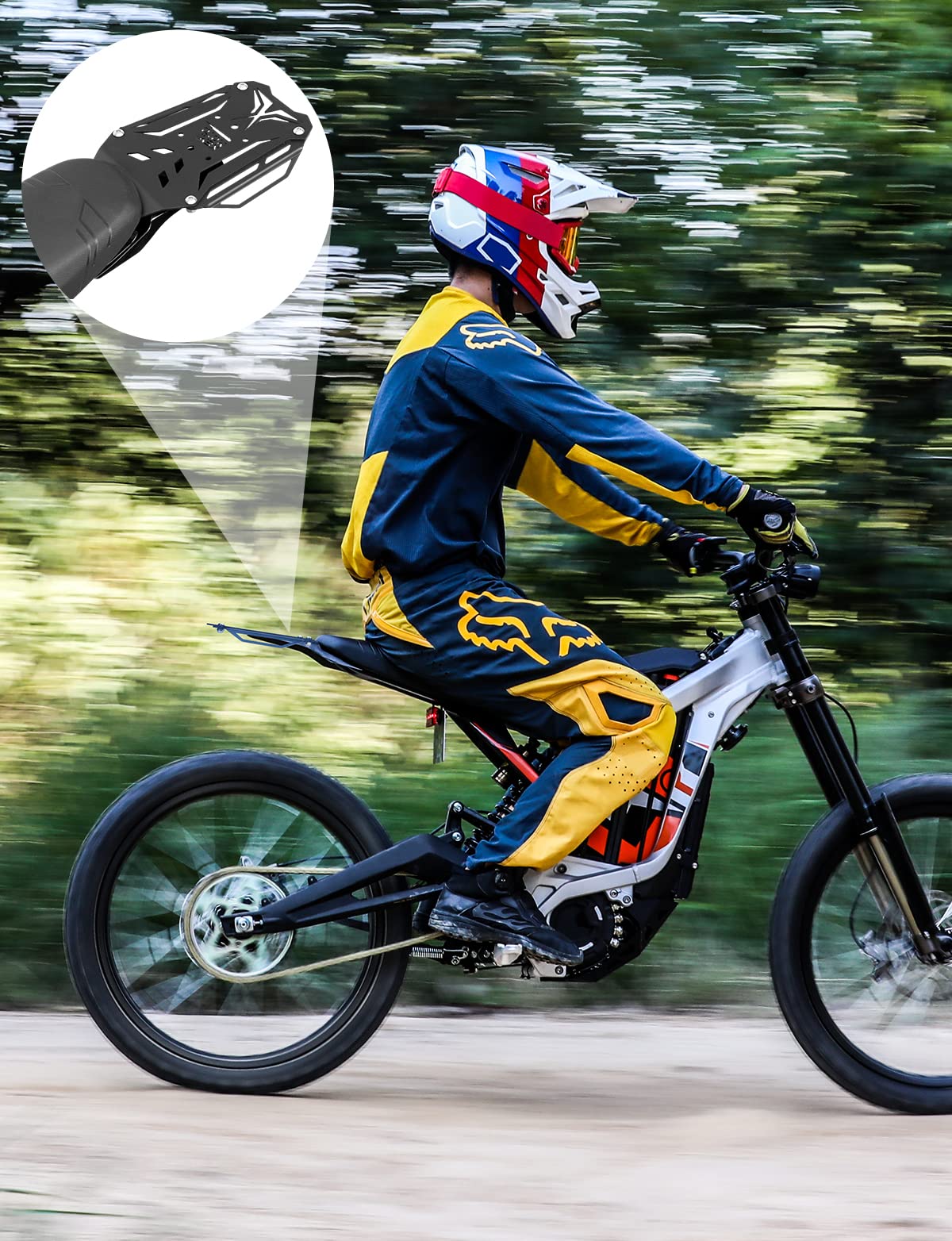 Photo of Rear Rack for Sur-Ron X Light Bee x260 and x160 Segway by Kemimoto - Premium for UTVs / Side by Sides