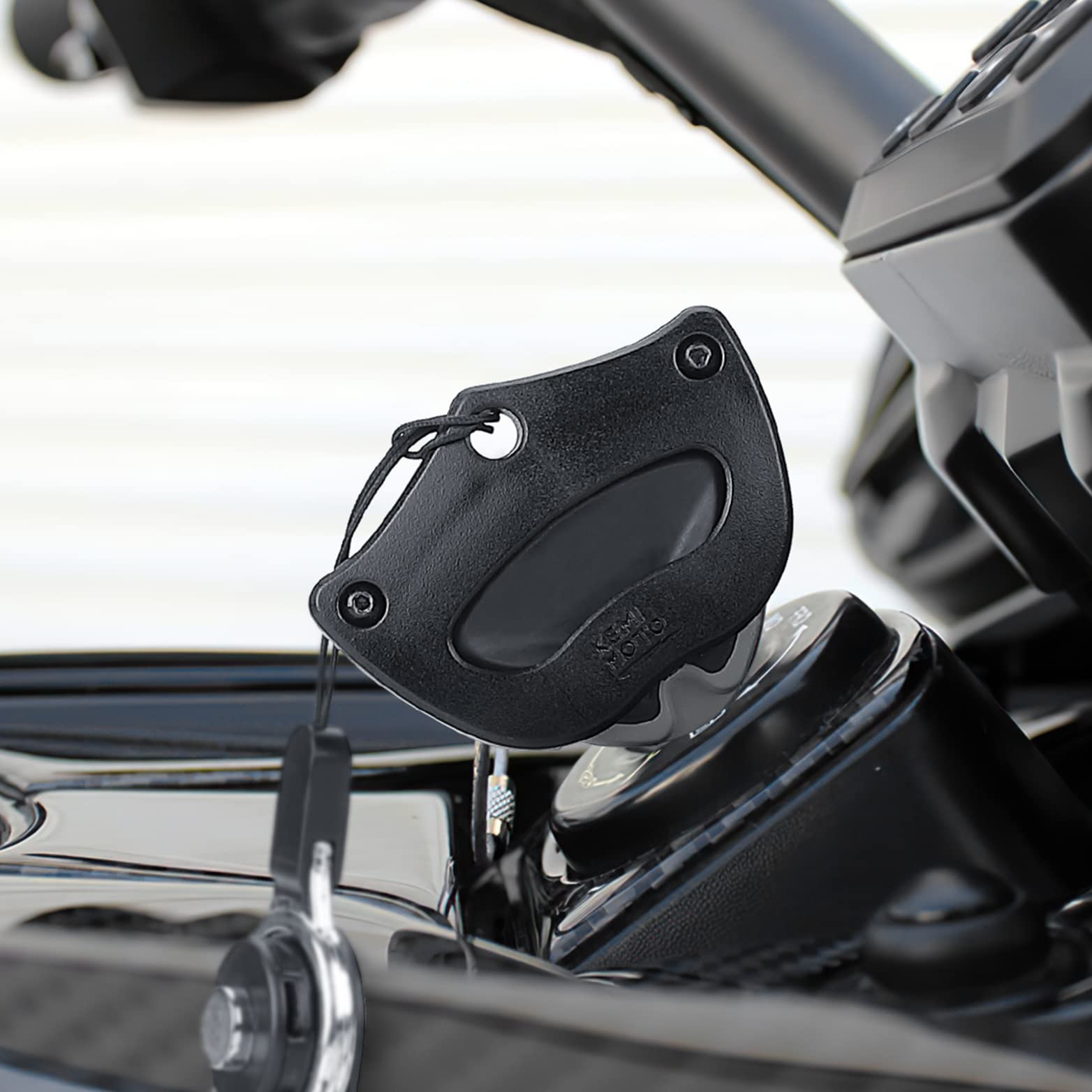 Photo of Key Holder With Lanyard Fit Can-Am Spyder by Kemimoto - Premium for UTVs / Side by Sides