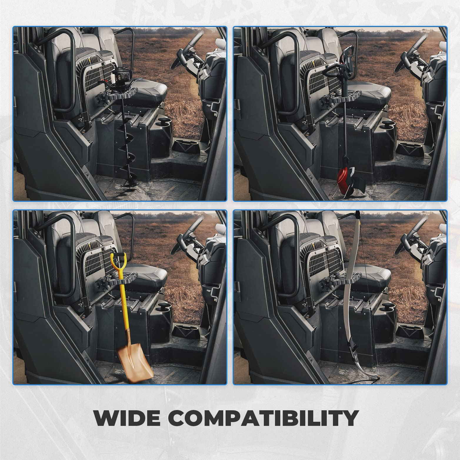 Photo of Gun Holder Rack For Polaris/ Can Am/ Honda/ Kawasaki by Kemimoto - Premium for UTVs / Side by Sides
