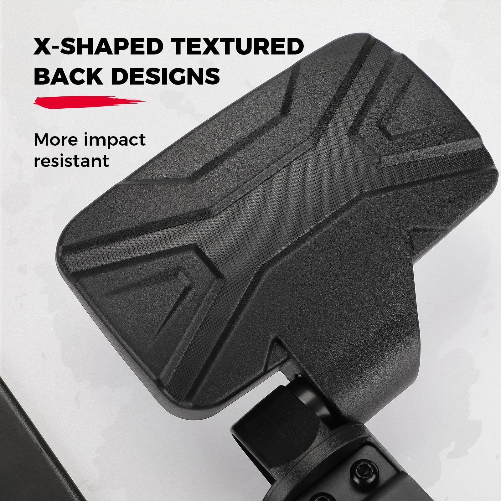 Photo of Golf Cart Side Mirrors for 0.75"-1.25" Square Rail by Kemimoto - Premium for UTVs / Side by Sides