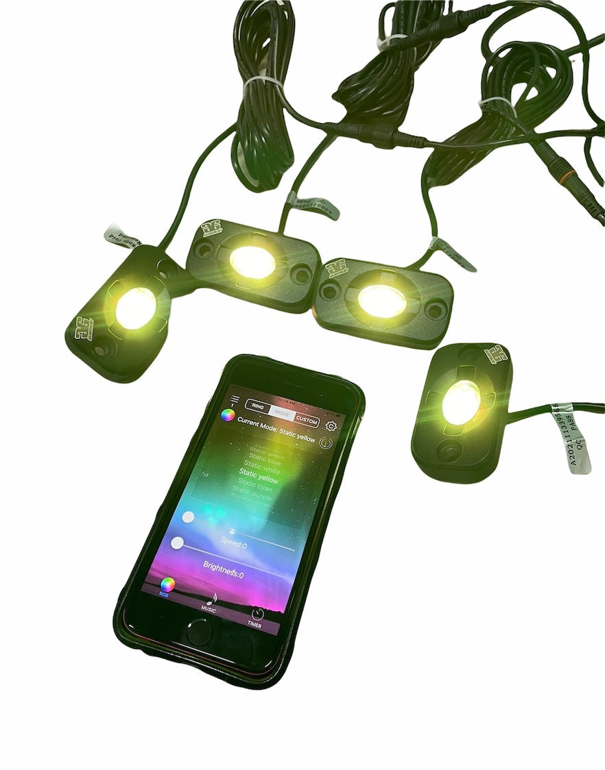 Photo of RGB LED Color Changing Rock Lights by GGLighting - Premium for UTVs / Side by Sides