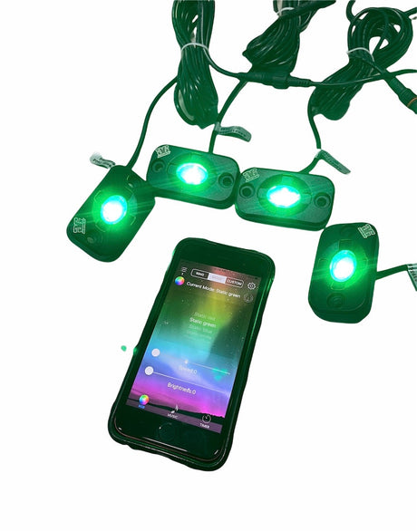 Photo of RGB LED Color Changing Rock Lights by GGLighting - Premium for UTVs / Side by Sides