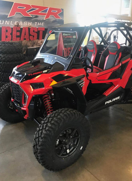 Photo of POLARIS RZR TURBO S FRONT WINDSHIELD 2018+ by Dirt Warrior Accessories - Premium Windshields for UTVs / Side by Sides