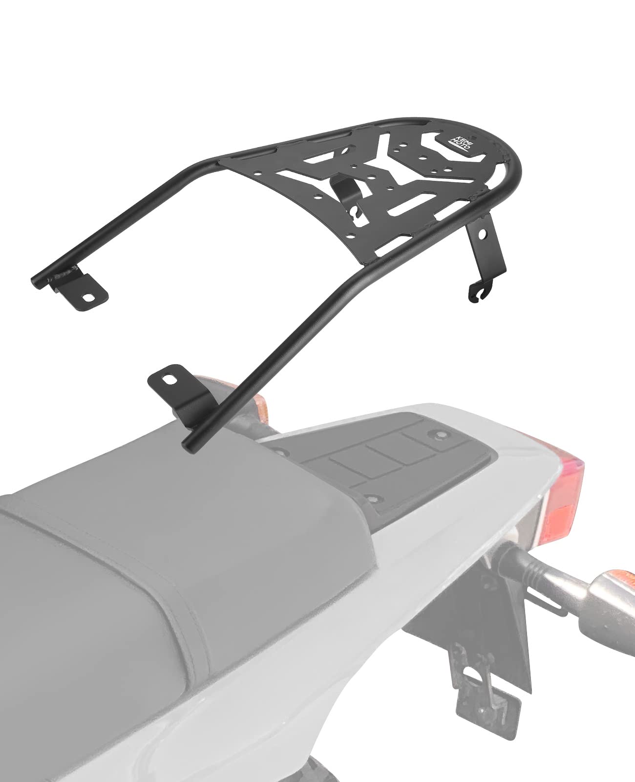 Photo of Motorcycle Rear Luggage Rack for Yamaha TW200 1987-2023 by Kemimoto - Premium for UTVs / Side by Sides