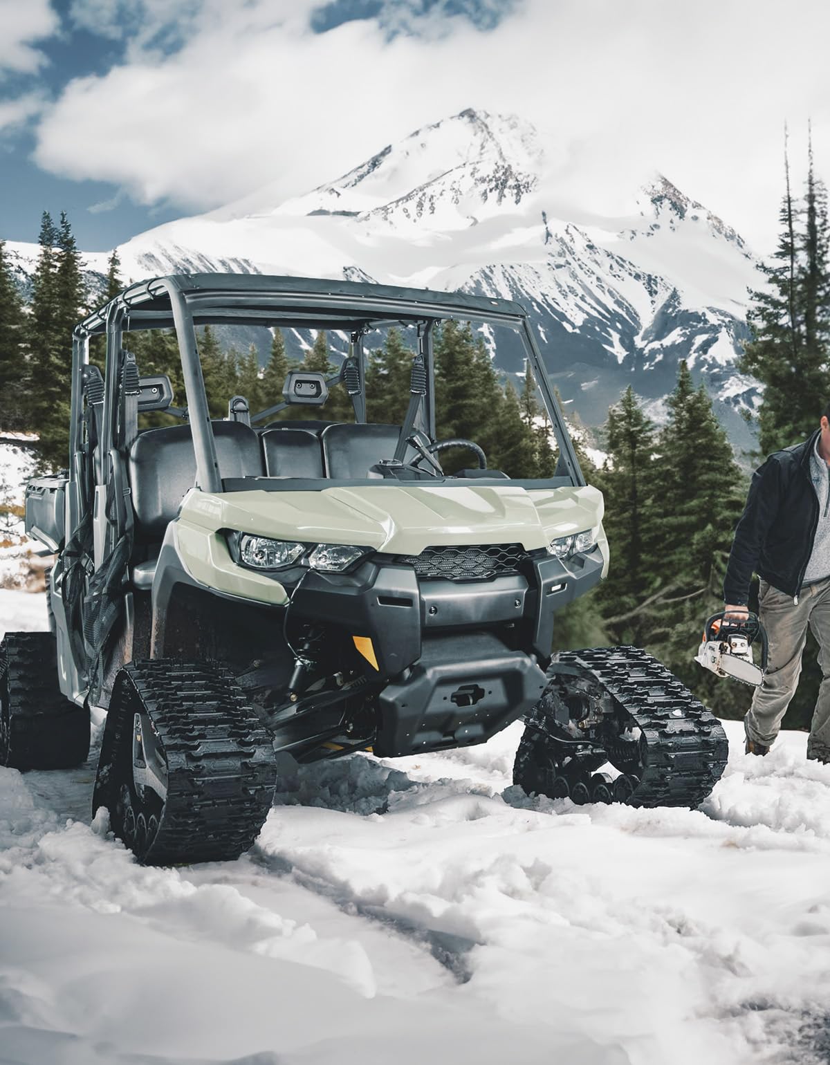 Photo of Soft Roof Top for Can-Am Defender Max HD5/8/10 by Kemimoto - Premium for UTVs / Side by Sides