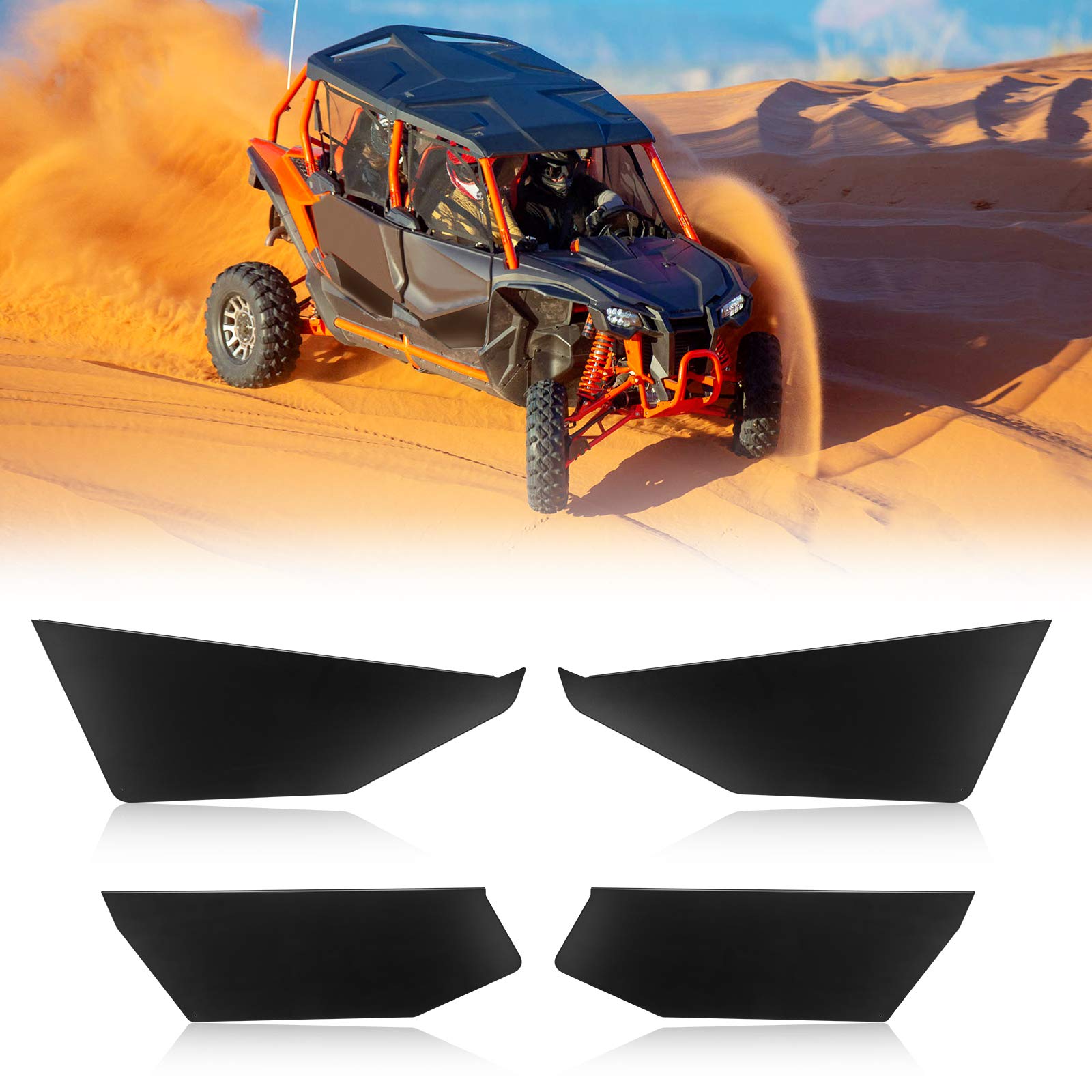 Photo of UTV Half Lower Door Panel for Honda Talon 1000X-4 2020-2025 by Kemimoto - Premium for UTVs / Side by Sides