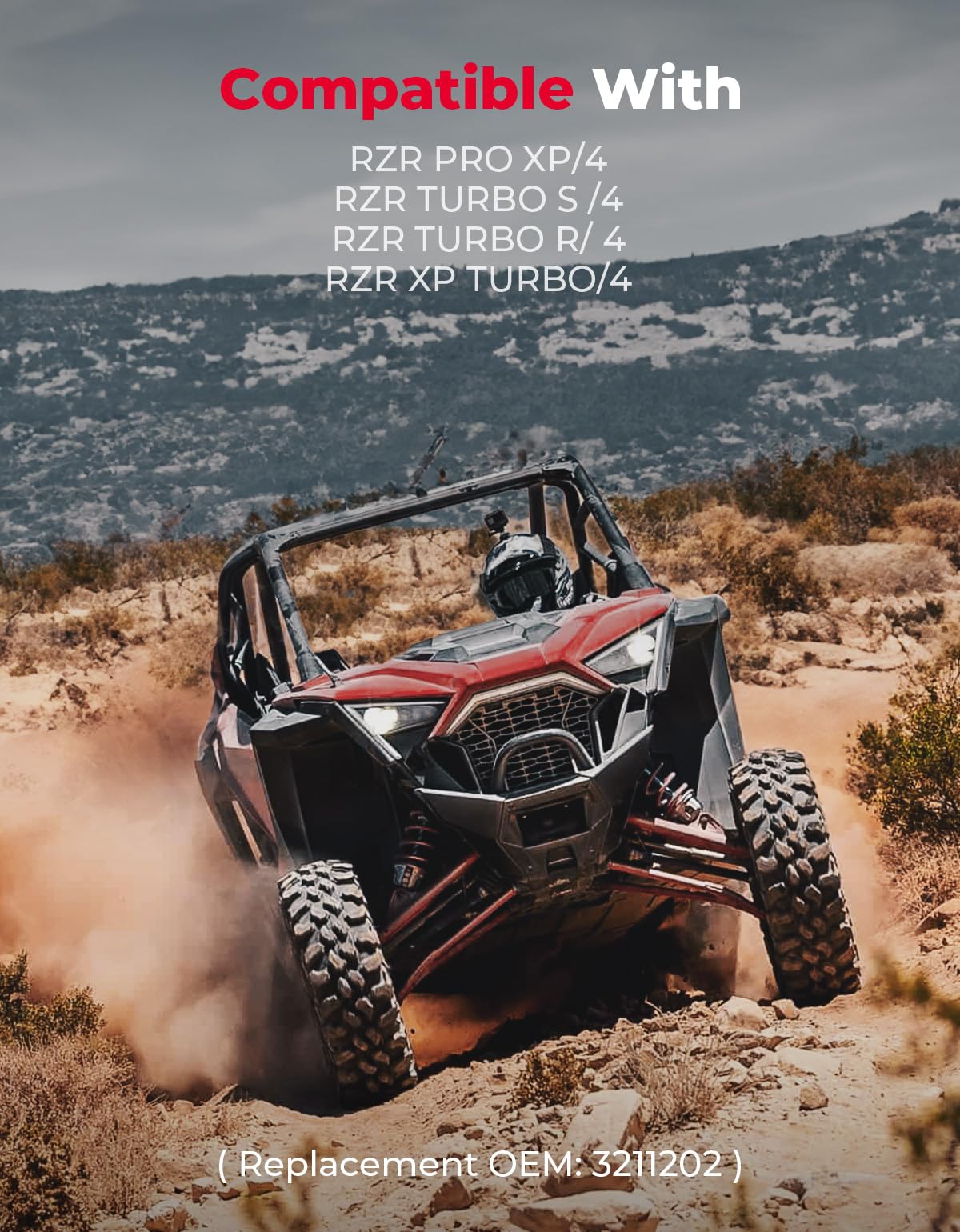Photo of UTV Heavy Duty Carbon Drive Belt for RZR PRO XP /Turbo by Kemimoto - Premium for UTVs / Side by Sides