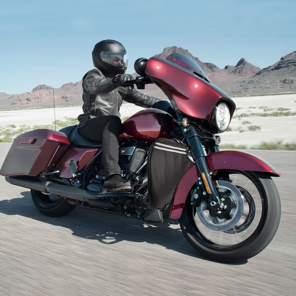 Photo of Motocycle Synthetic Leather Soft Lowers Chaps by Kemimoto - Premium for UTVs / Side by Sides