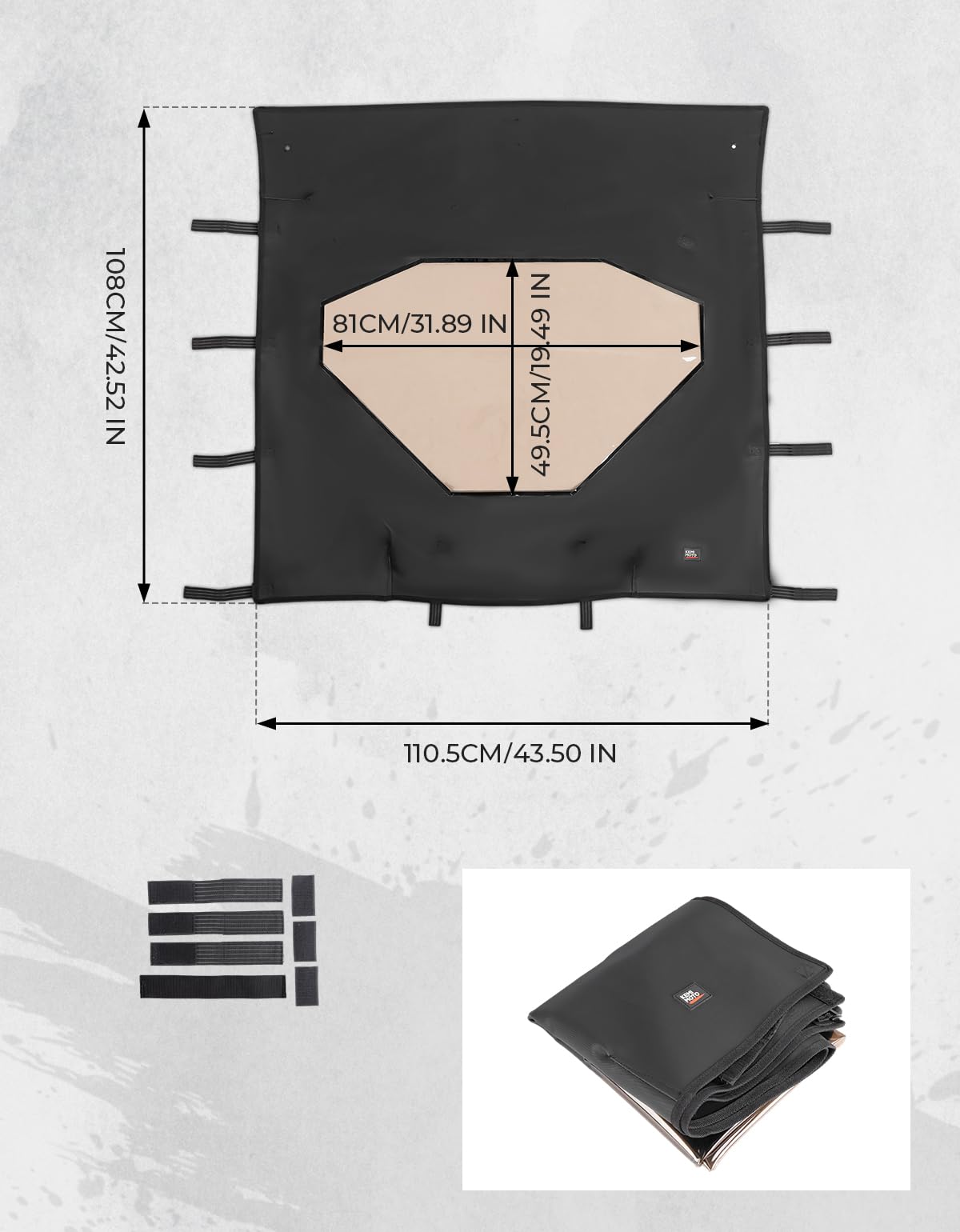 Photo of Soft Roof for CFMOTO ZForce 500 | 800 | 1000 by Kemimoto - Premium for UTVs / Side by Sides