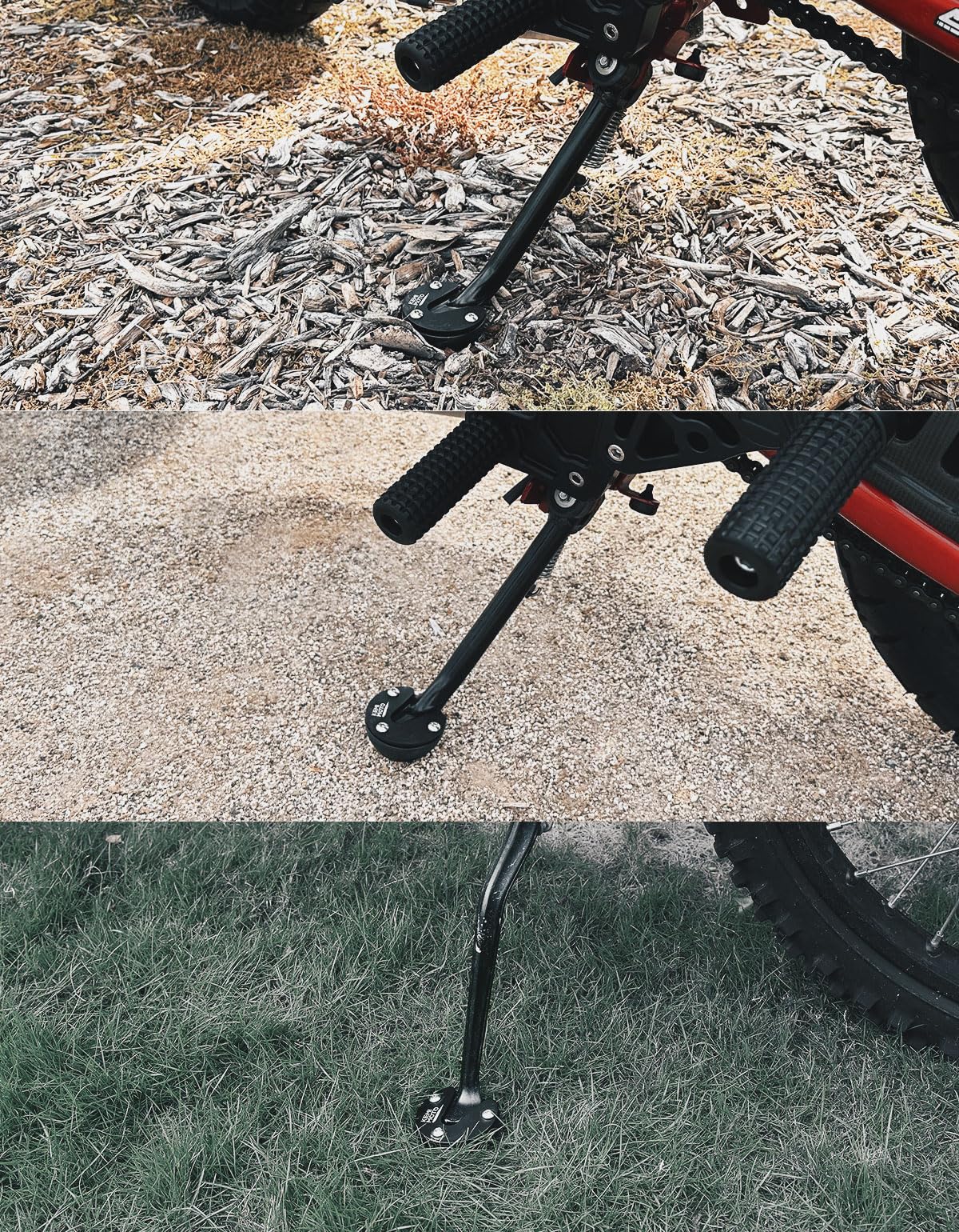 Photo of Motorcycle Kickstand Pad Ball for Grom MSX125 by Kemimoto - Premium for UTVs / Side by Sides