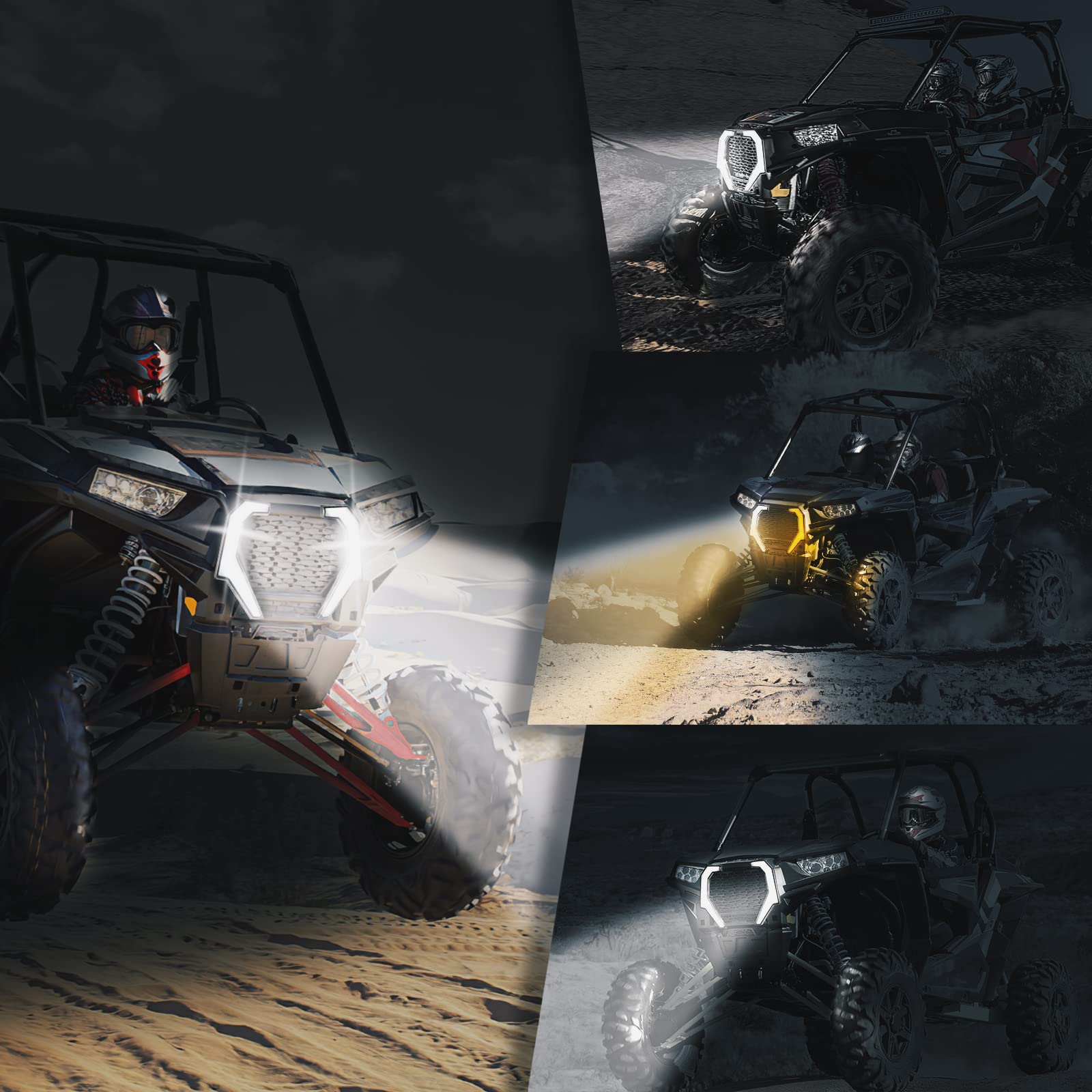 Photo of Turn Signal Fang Lights for Polaris RZR XP 1000/ XP 4 1000 by Kemimoto - Premium for UTVs / Side by Sides