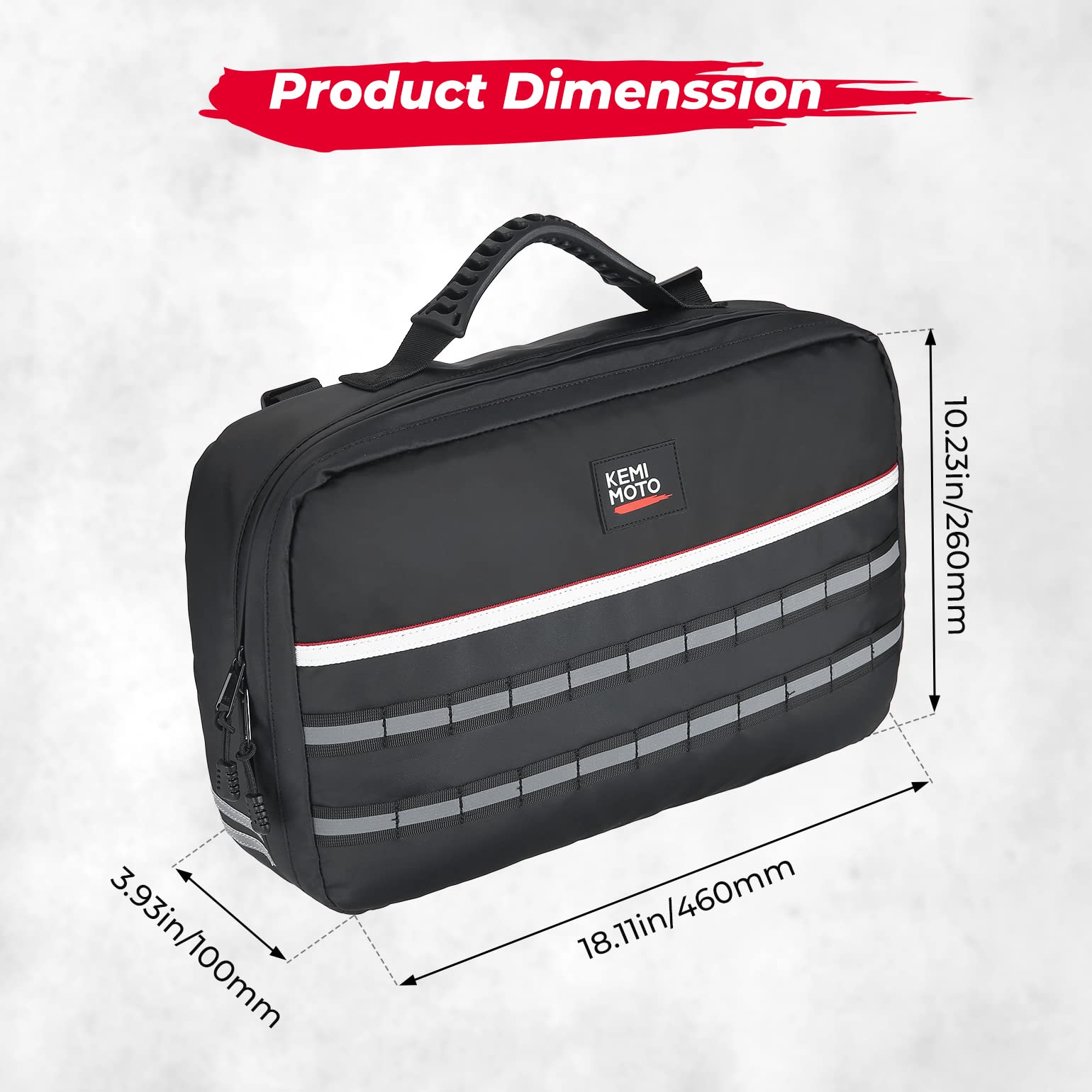 Photo of UTV ATV Drive Belt Storage Bag with Tool Roll for Can-Am, Polaris by Kemimoto - Premium for UTVs / Side by Sides