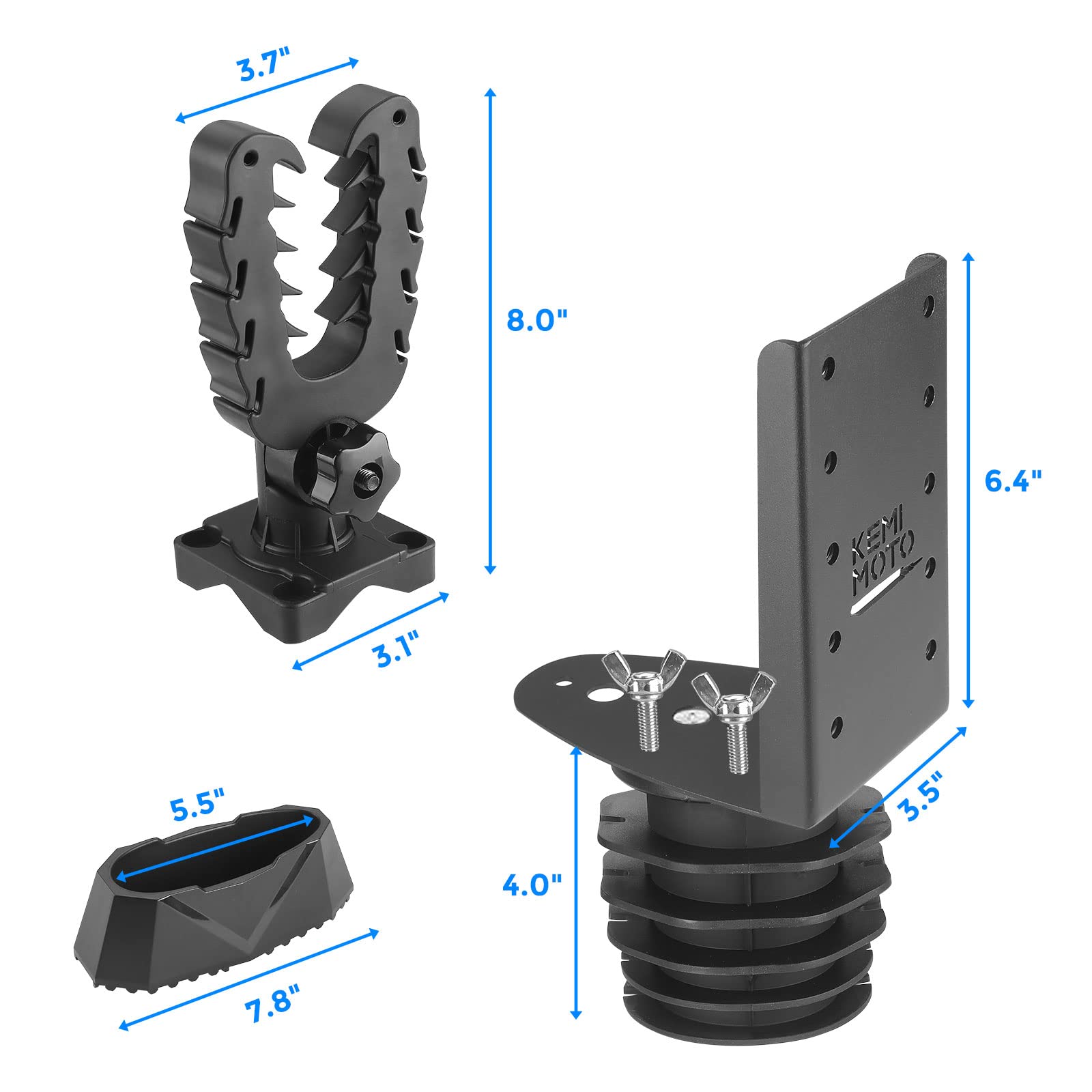 Photo of UTV Rifle Gun Holder for Polaris Ranger & General by Kemimoto - Premium for UTVs / Side by Sides