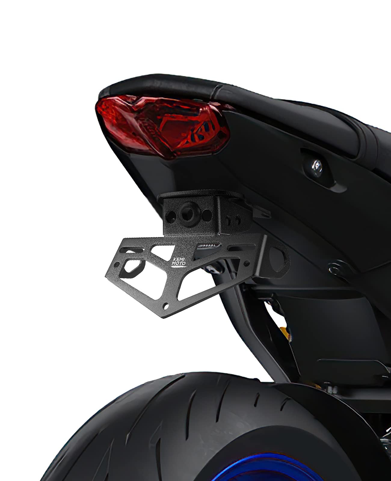 Photo of Fender Eliminator License Plate Bracket for MT09 FZ09 2021-2023 by Kemimoto - Premium for UTVs / Side by Sides