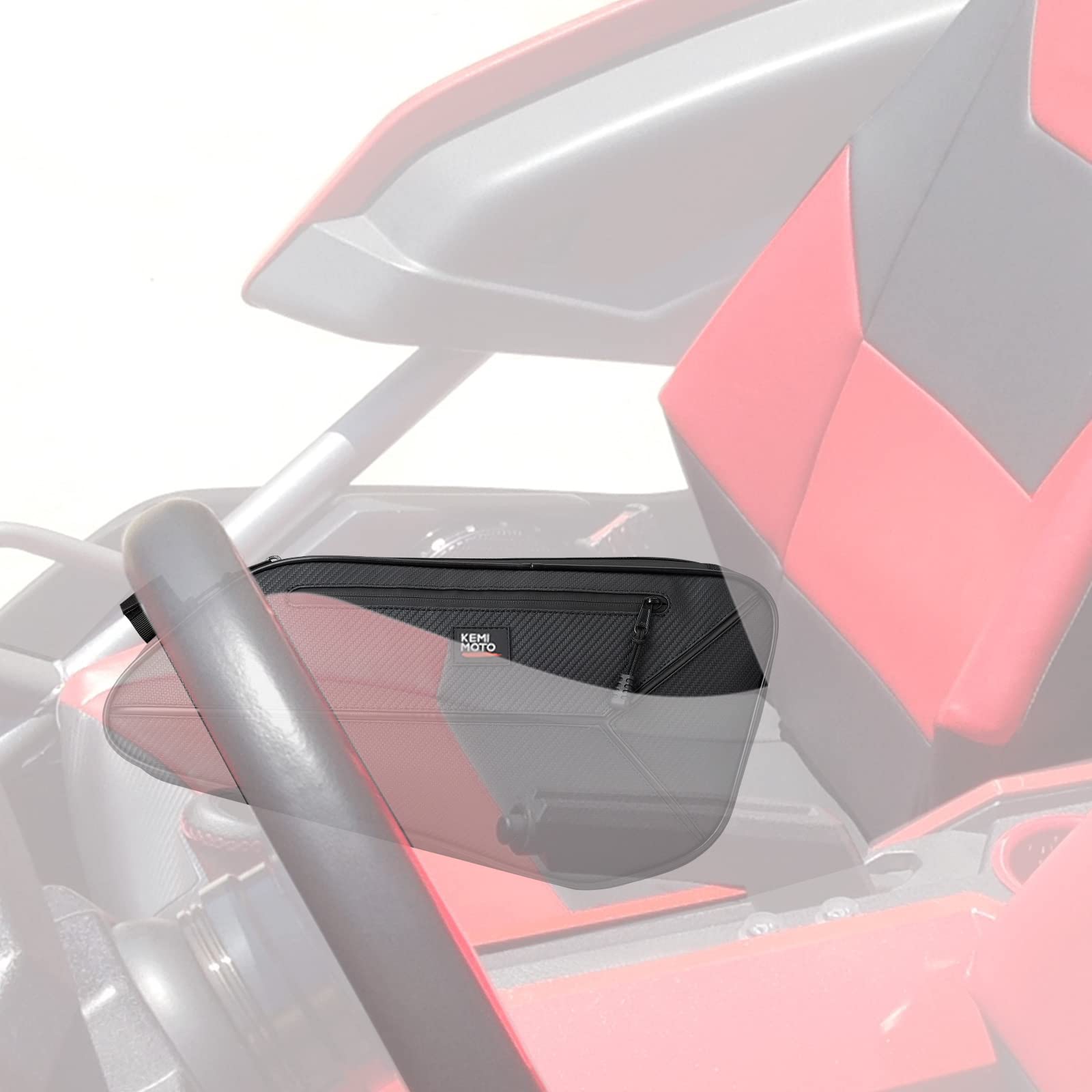 Windshield Wind Deflector & Side Storage Bags for Polaris Slingshot