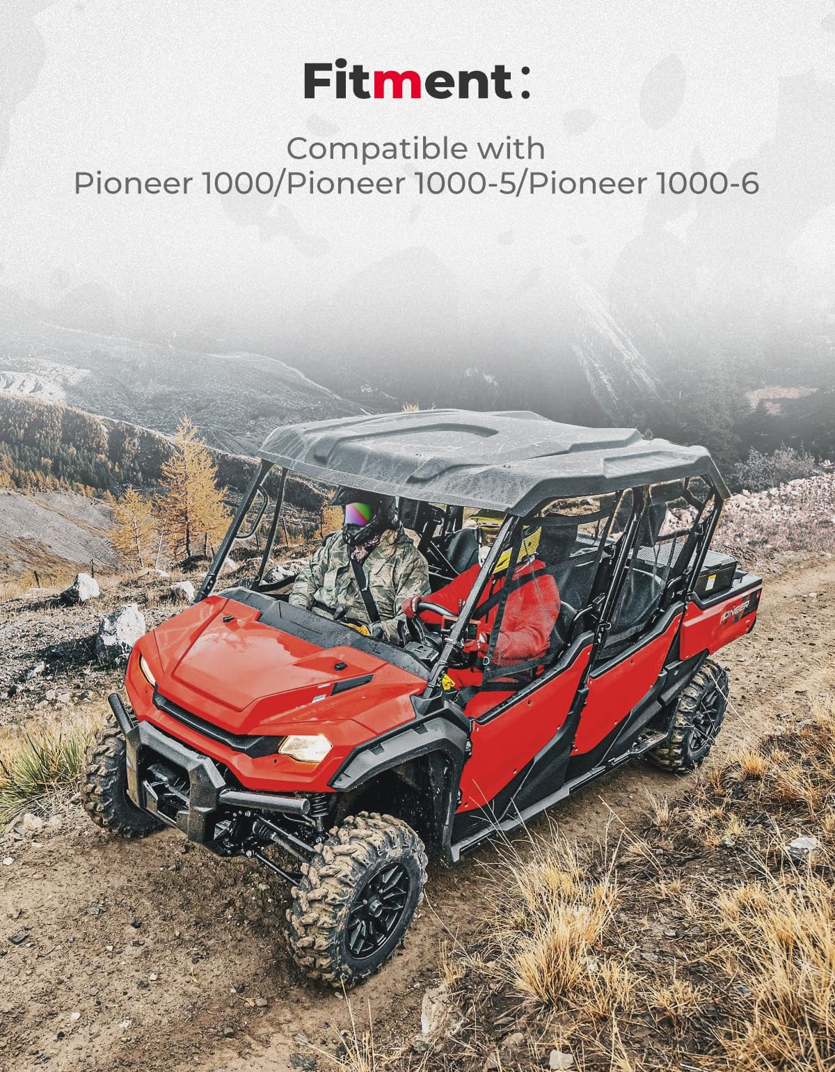 Photo of Lower Door Bags for Pioneer 1000-5/1000-6 by Kemimoto - Premium for UTVs / Side by Sides