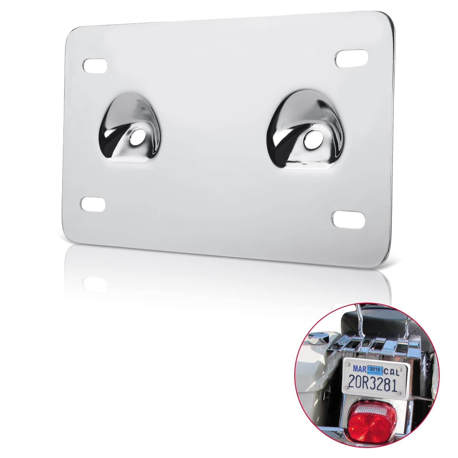 Photo of License Plate Brackets Fit For Harley by Kemimoto - Premium for UTVs / Side by Sides