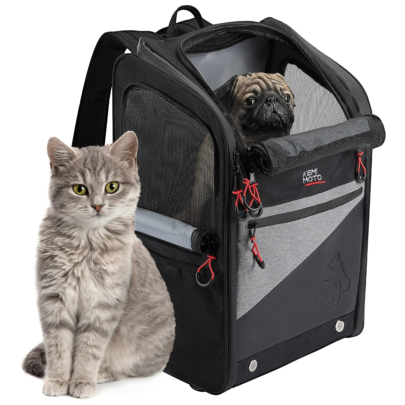 Photo of Motorcycle Dog/Cat Carrier Bags Portable Load Capacity 20lbs by Kemimoto - Premium for UTVs / Side by Sides