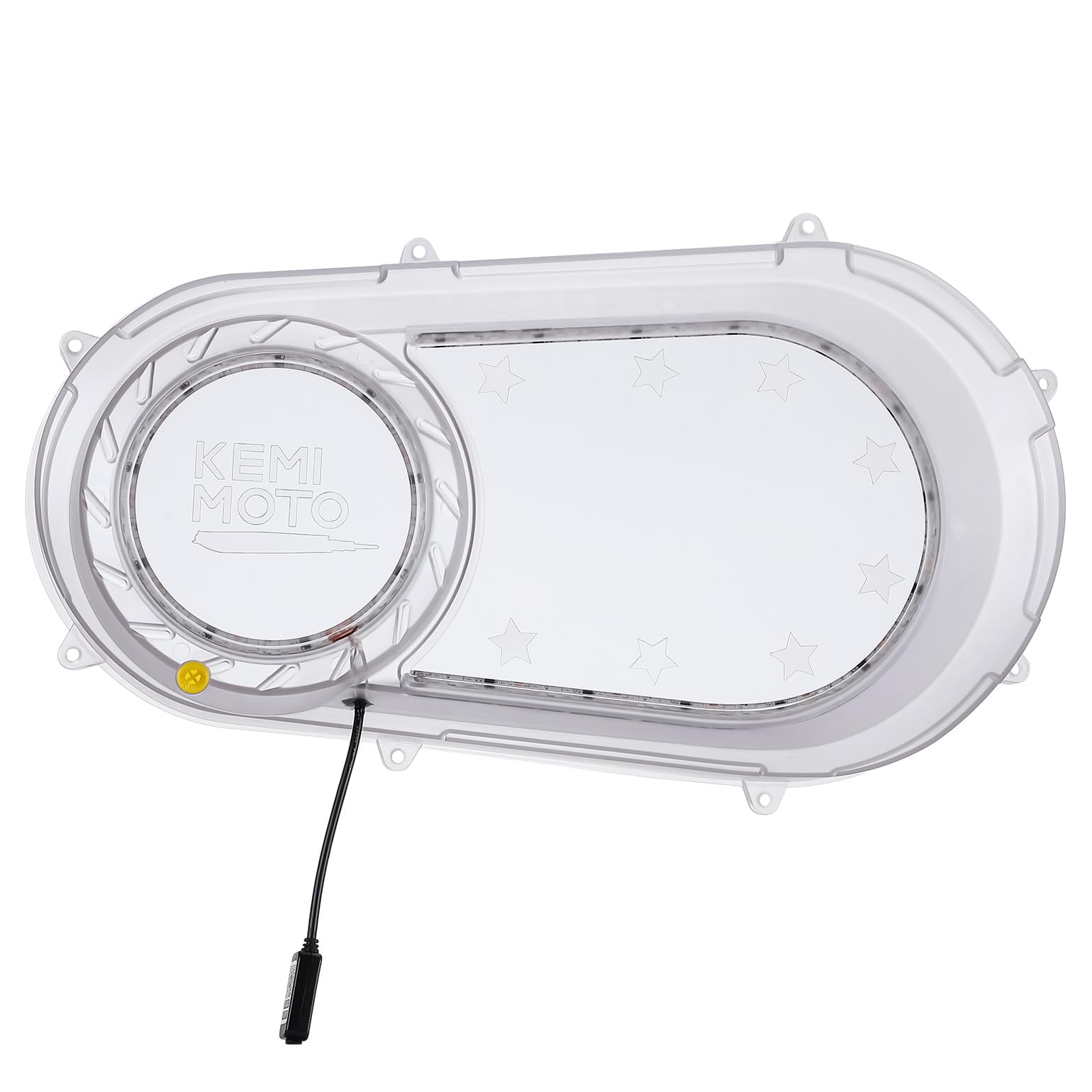 Photo of Outer Clutch Cover with RGB Lights for Polaris RZR Ranger (2017-2021) by Kemimoto - Premium for UTVs / Side by Sides