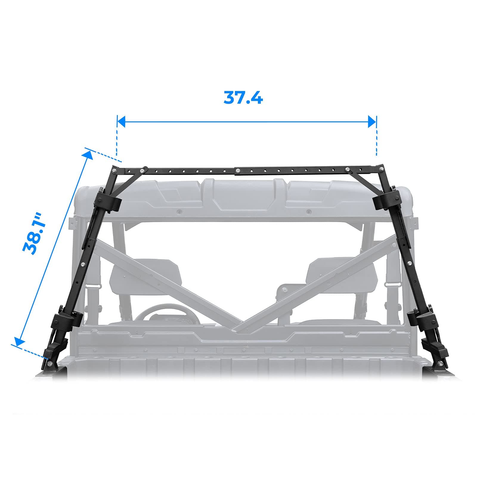 Photo of UTV Sporting Clays Shotgun Holders for Polaris Ranger General Pioneer Golf Cart by Kemimoto - Premium for UTVs / Side by Sides