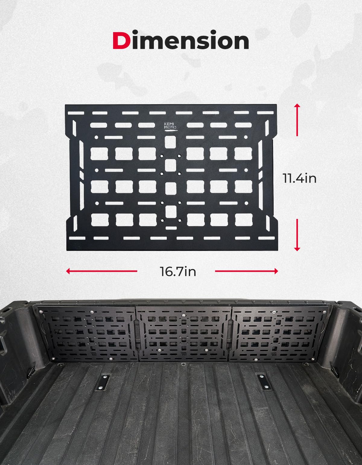 Photo of Molle Panel 3-Pack for Can-Am Defender HD10|9|8|7|5 by Kemimoto - Premium for UTVs / Side by Sides