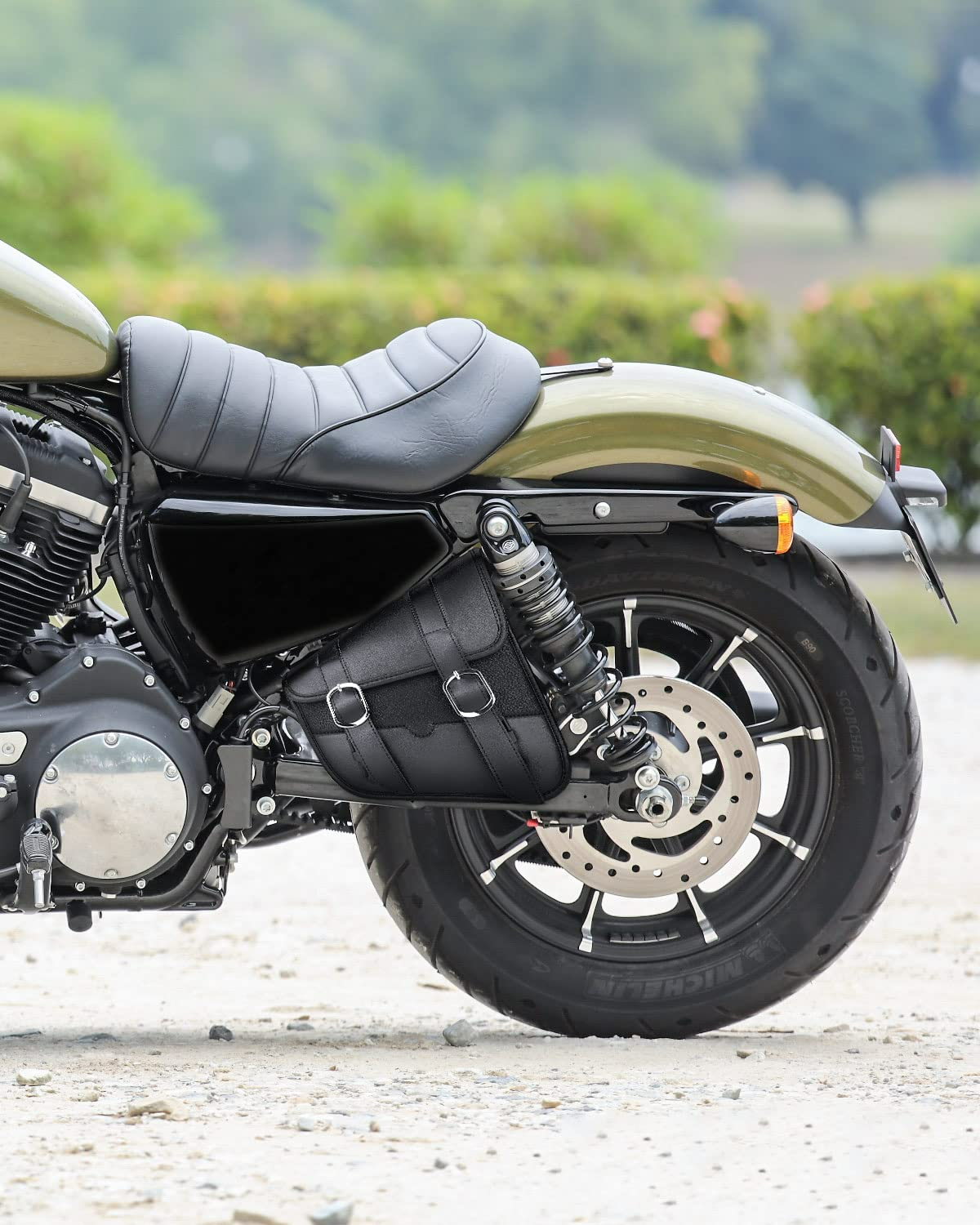 Photo of Swingarm Side Tool Bag for Harley by Kemimoto - Premium for UTVs / Side by Sides
