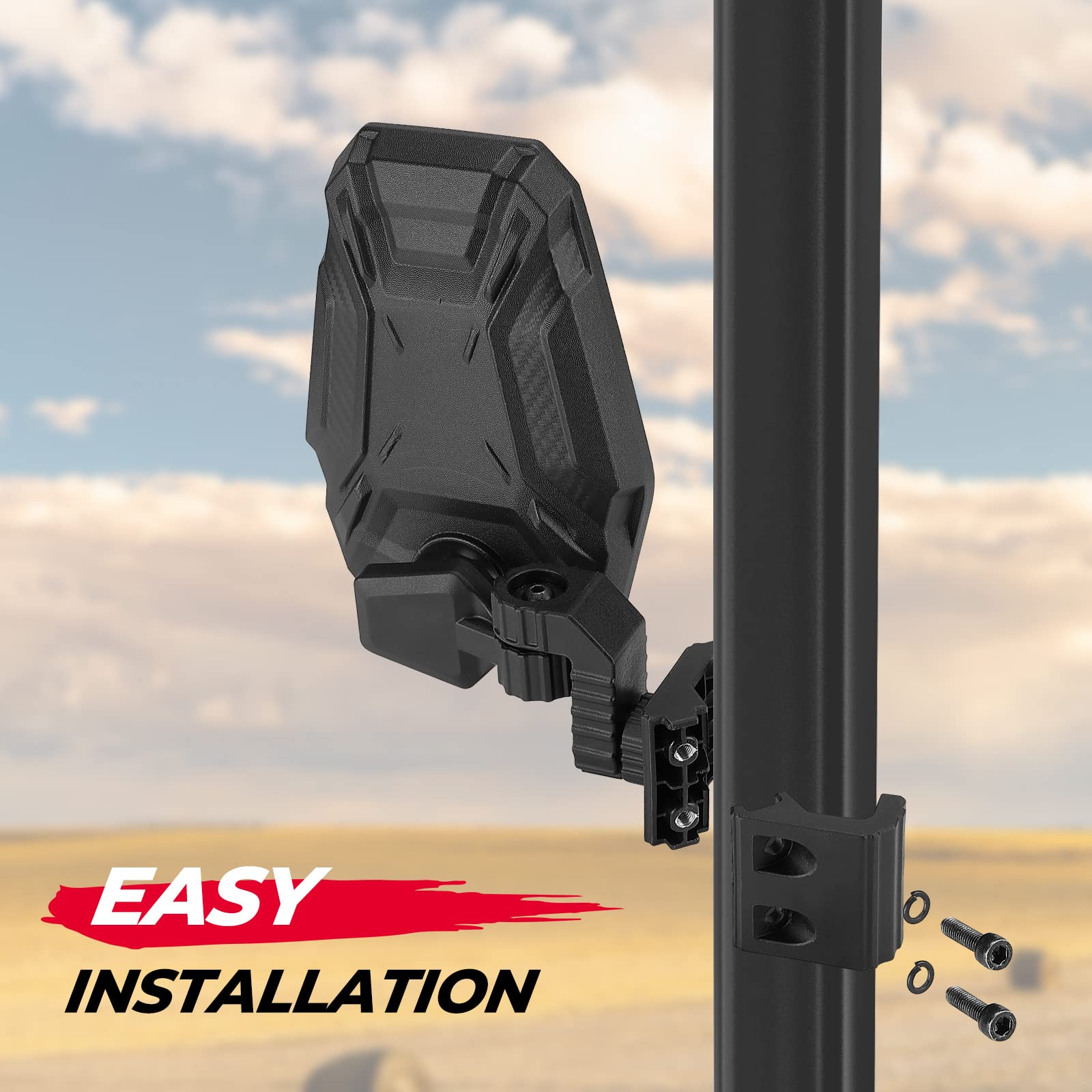 Photo of UTV Side Mirrors for Polaris Ranger/ Can-Am Defender/ Maverick Trail by Kemimoto - Premium for UTVs / Side by Sides